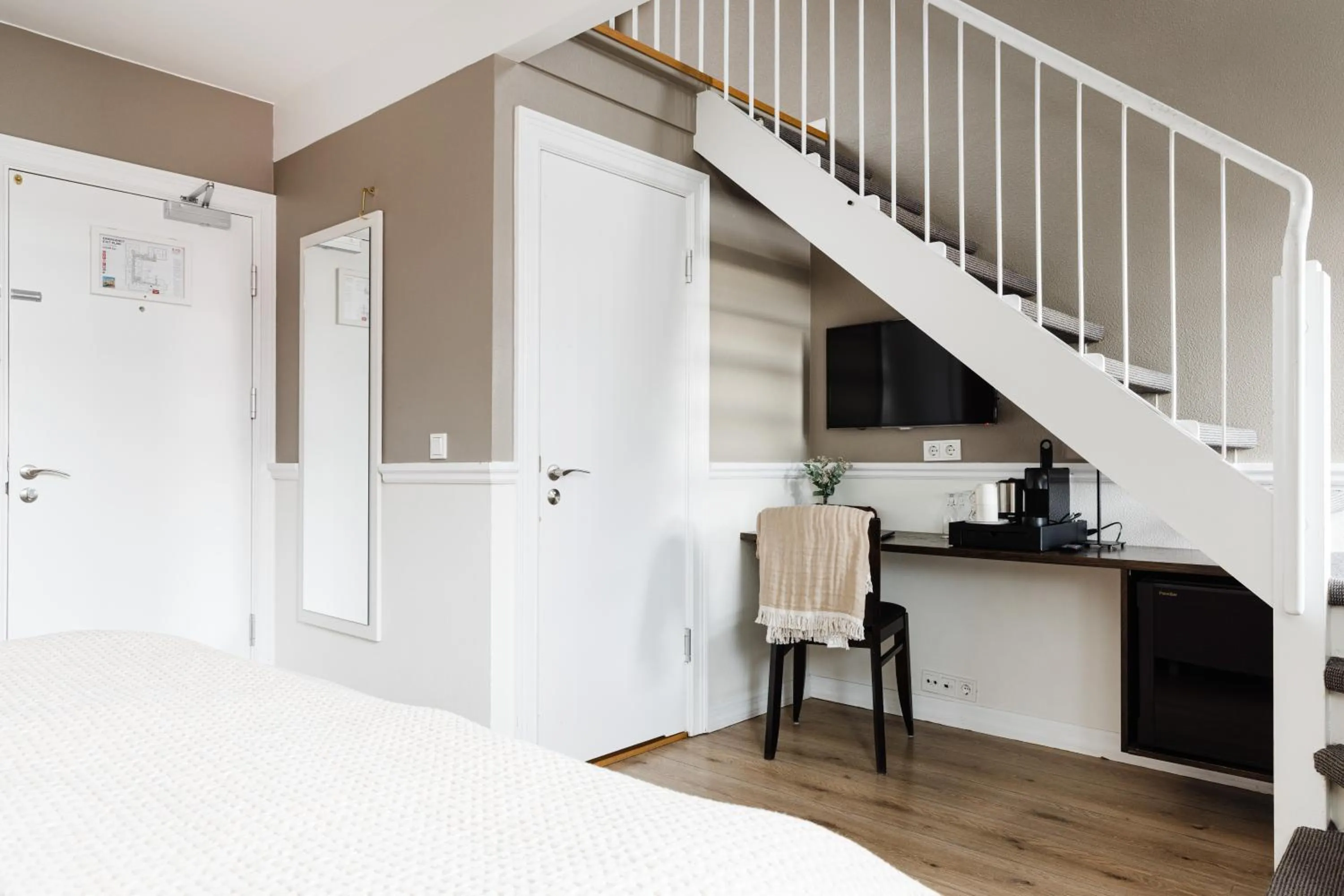 Bed in Hotel Ódinsvé