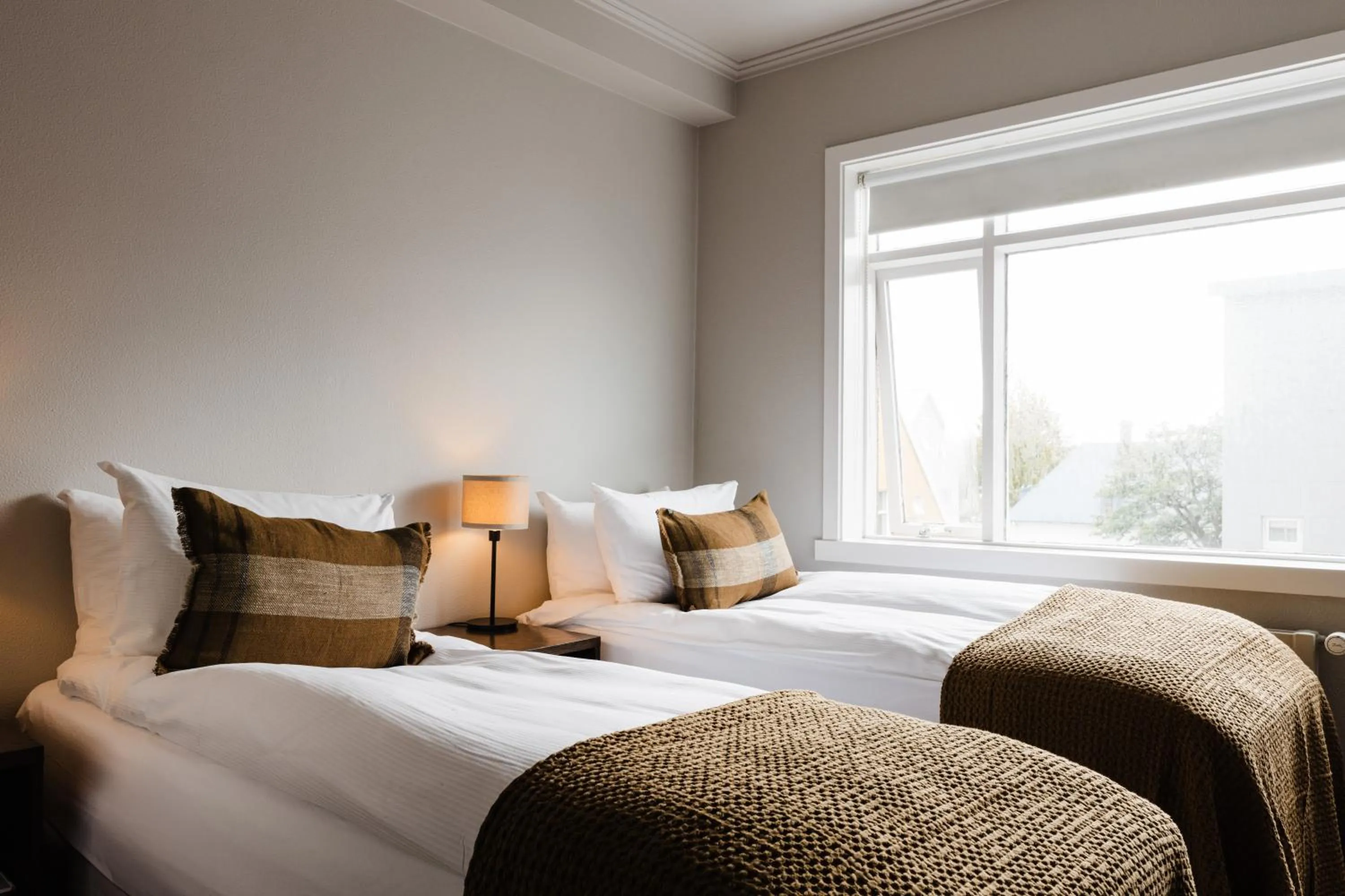 Bed in Hotel Ódinsvé