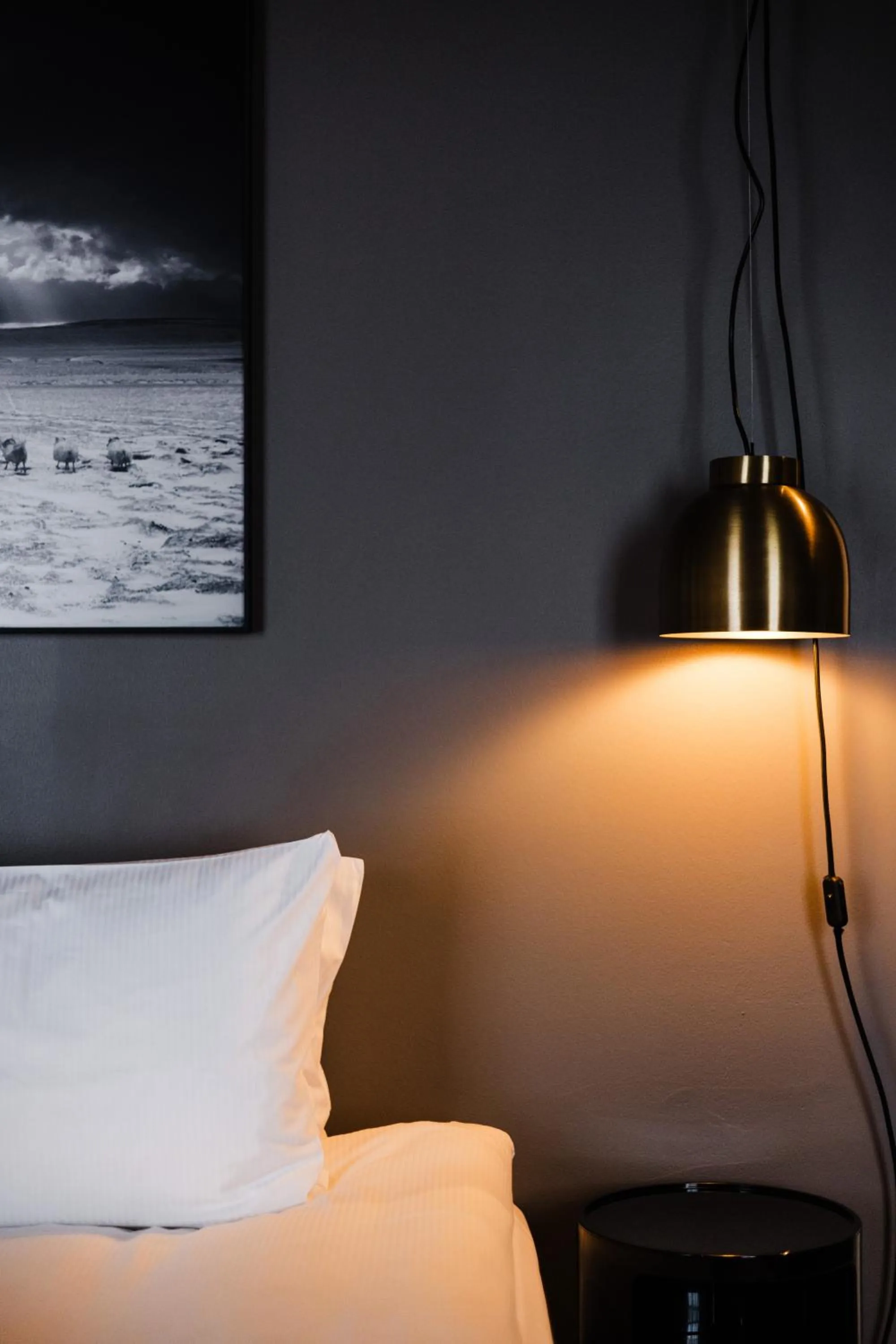 Bed in Hotel Ódinsvé