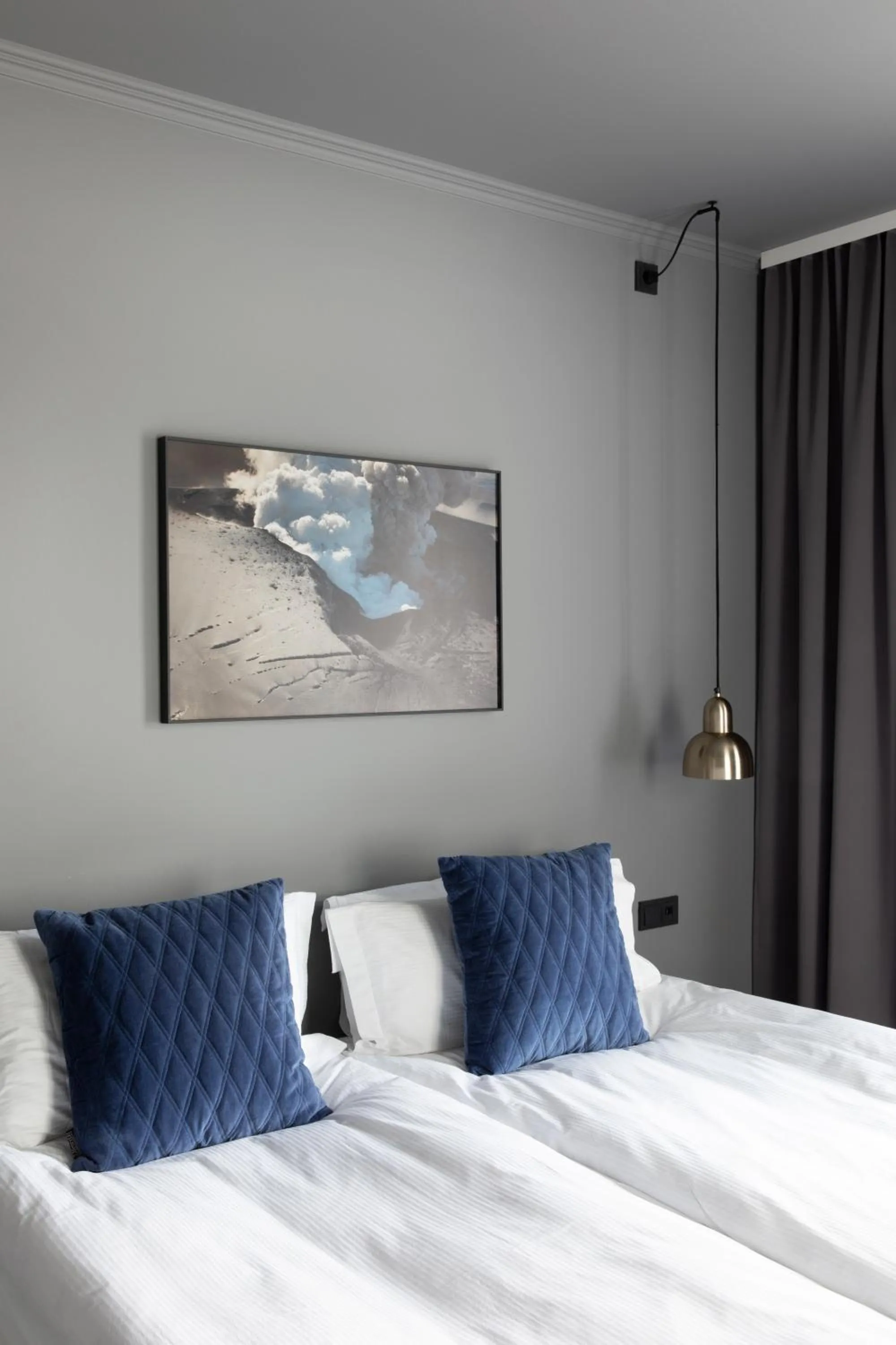 Bed in Hotel Ódinsvé