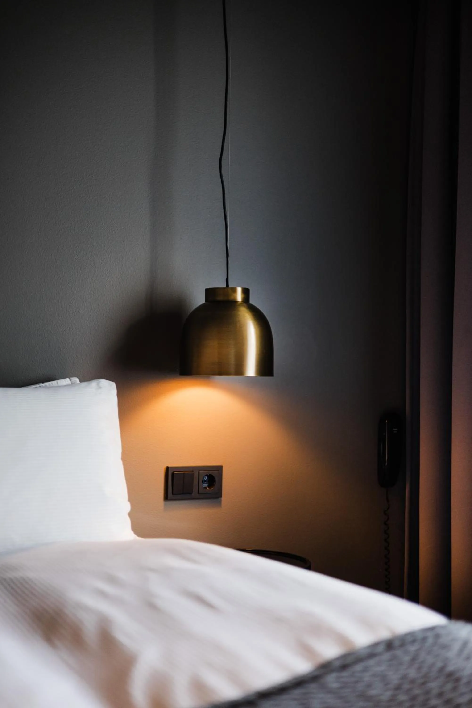 Bed in Hotel Ódinsvé