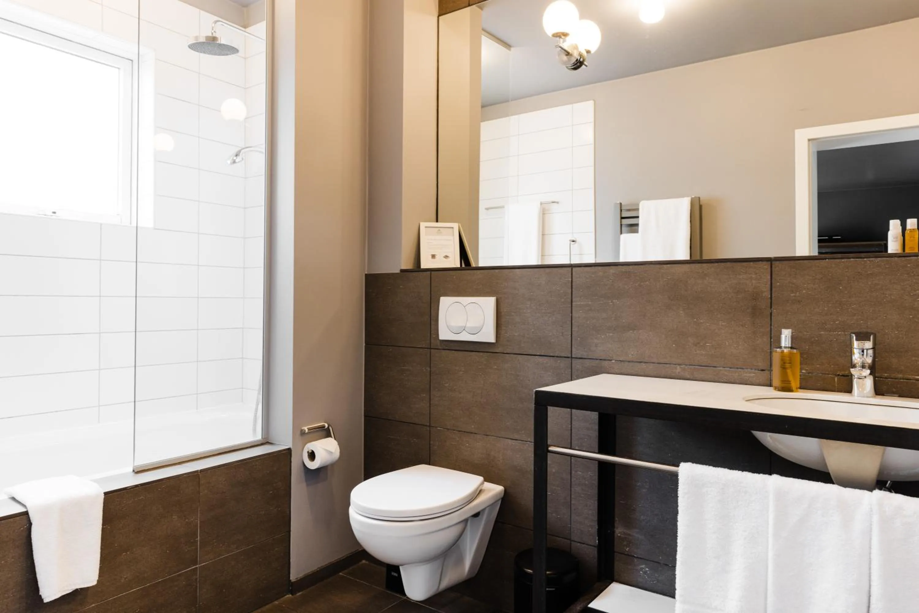 Shower in Hotel Ódinsvé