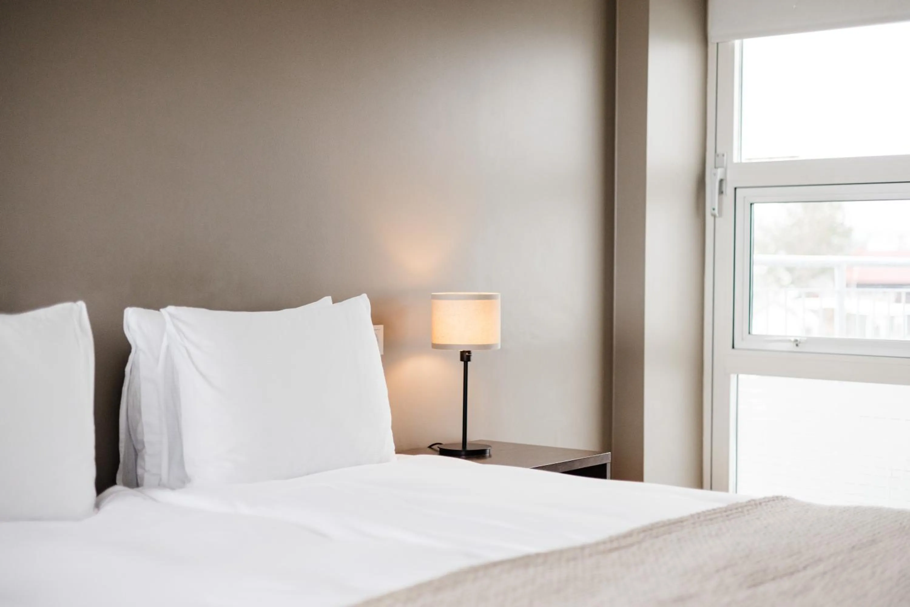 Bed in Hotel Ódinsvé