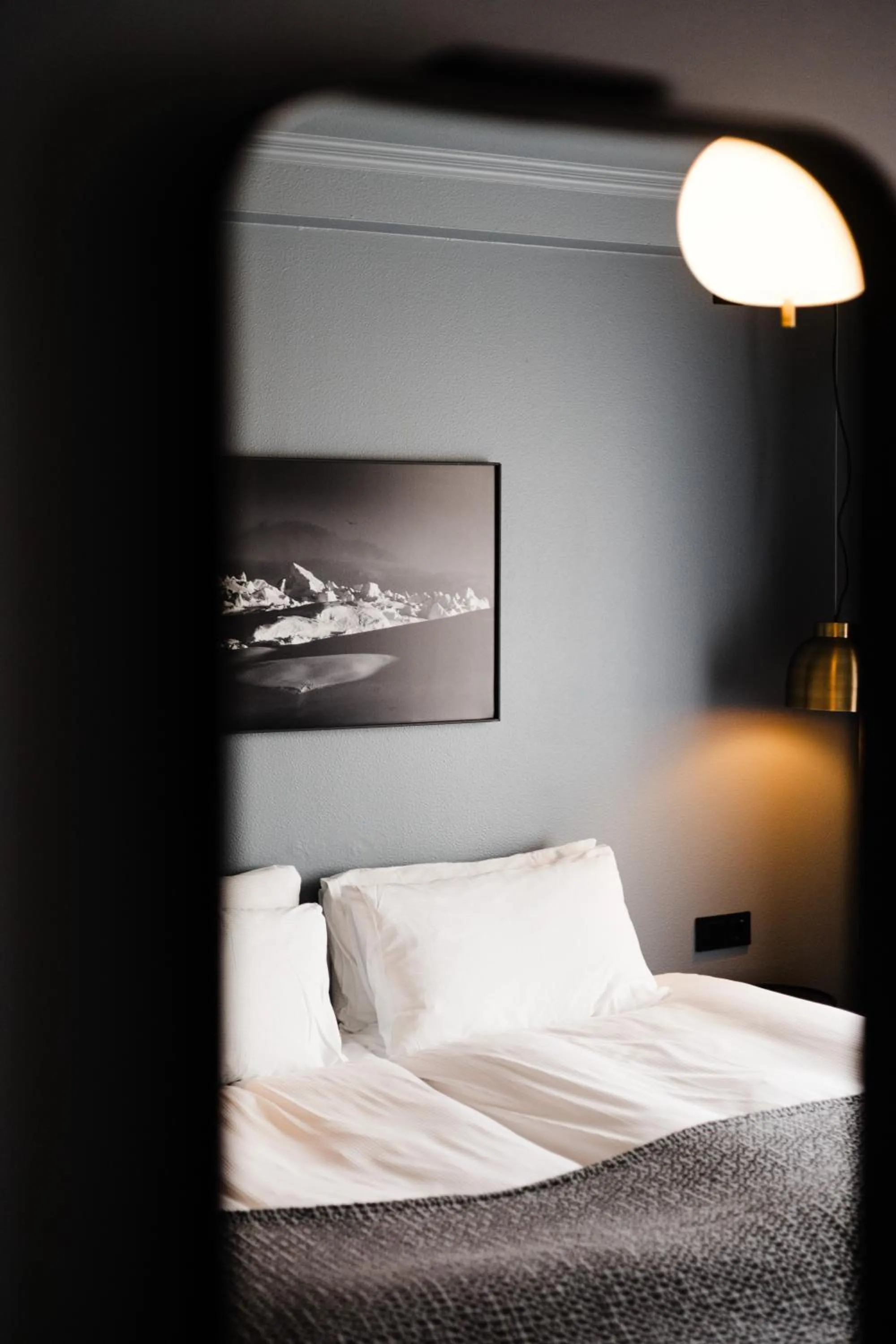 Bed in Hotel Ódinsvé