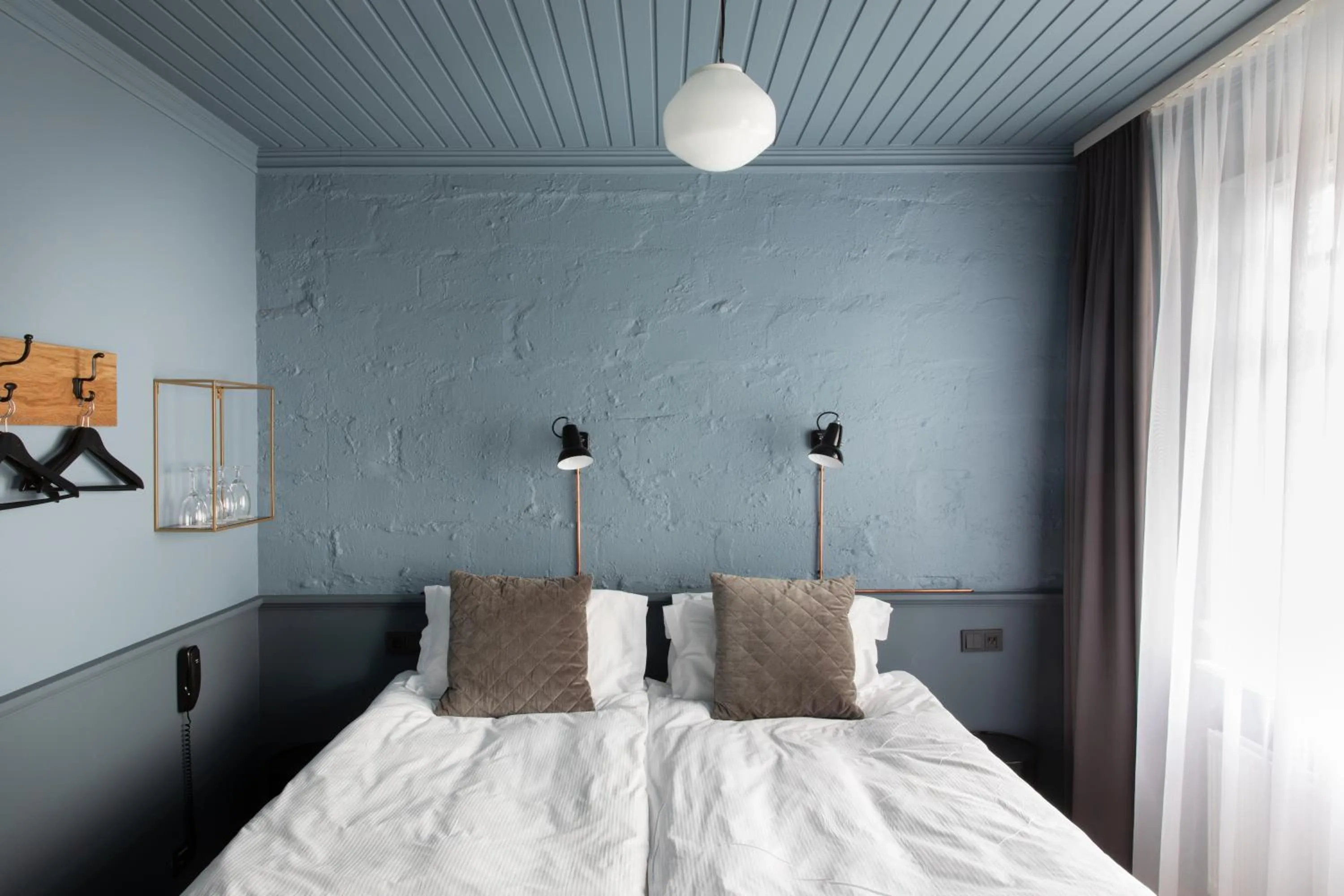 Bed in Hotel Ódinsvé