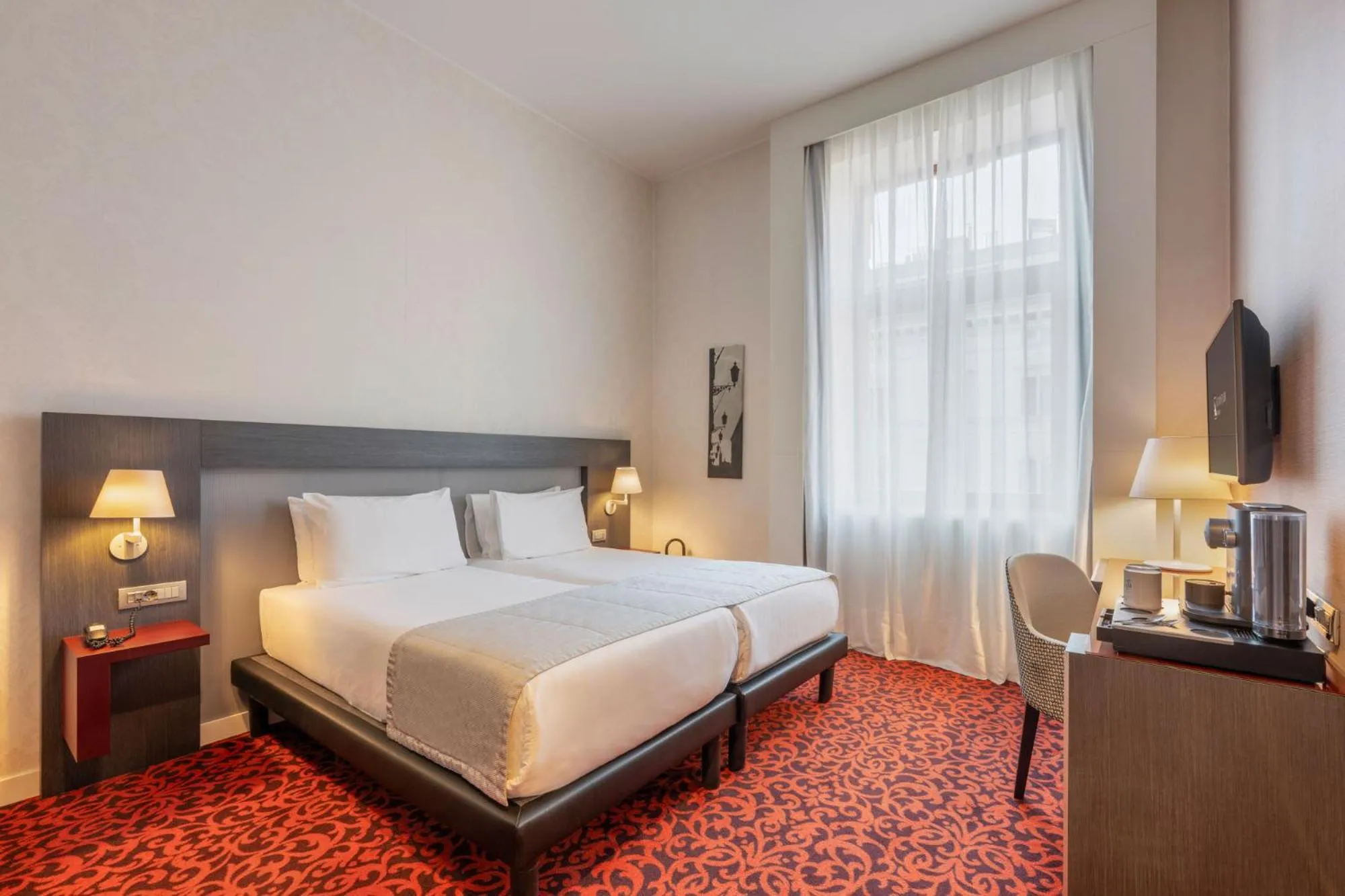 Bed in Eurostars Palazzo Zichy