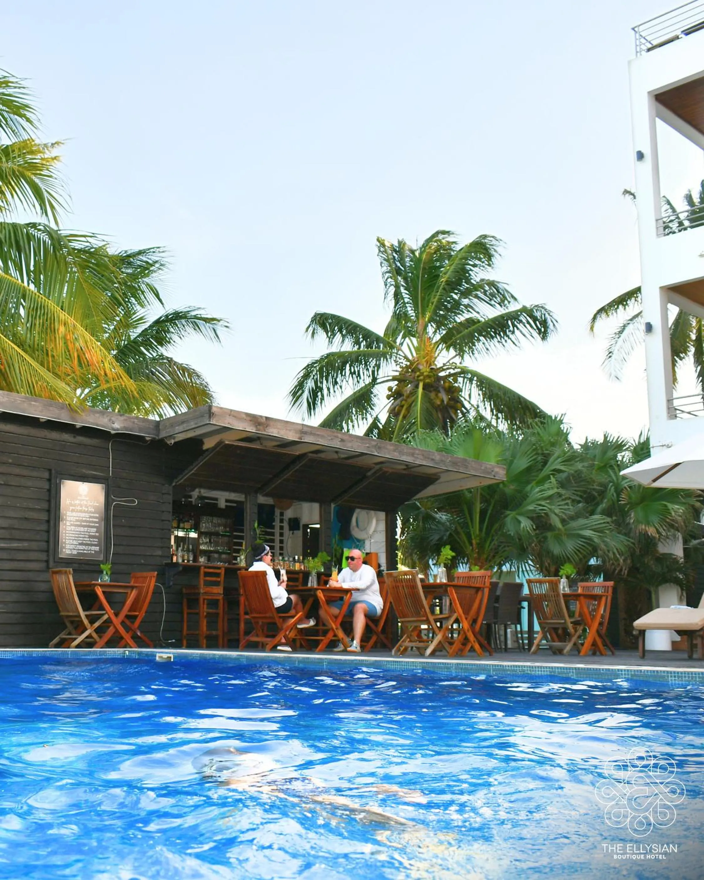 Pool view in The Ellysian Boutique Hotel