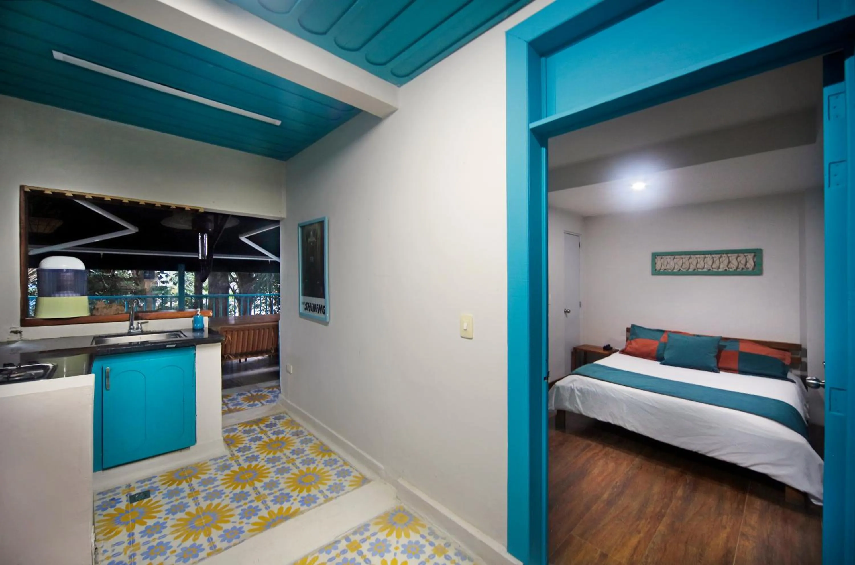 Balcony/Terrace, Bed in Casa de las Dos Palmas