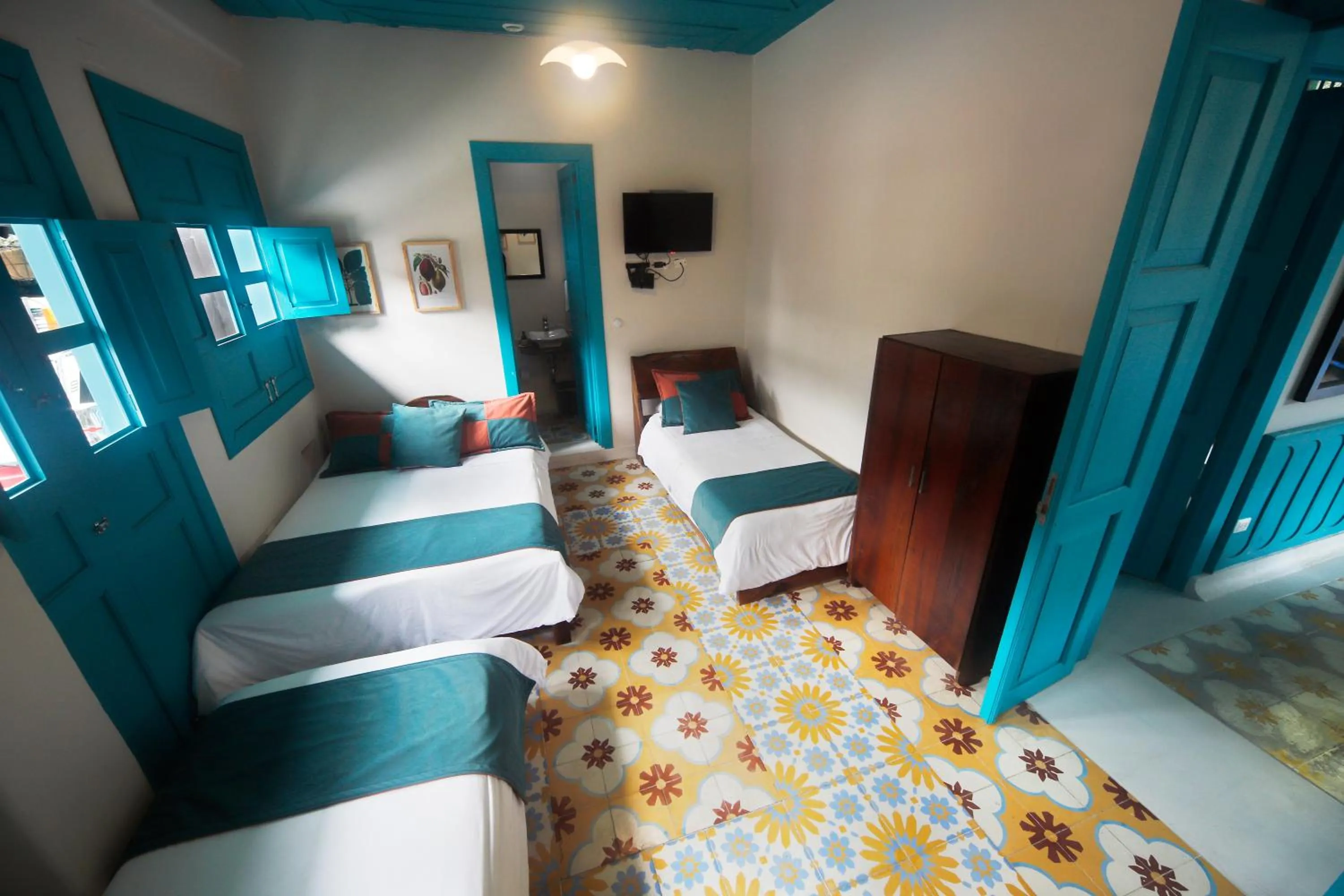 Bedroom, Bed in Casa de las Dos Palmas