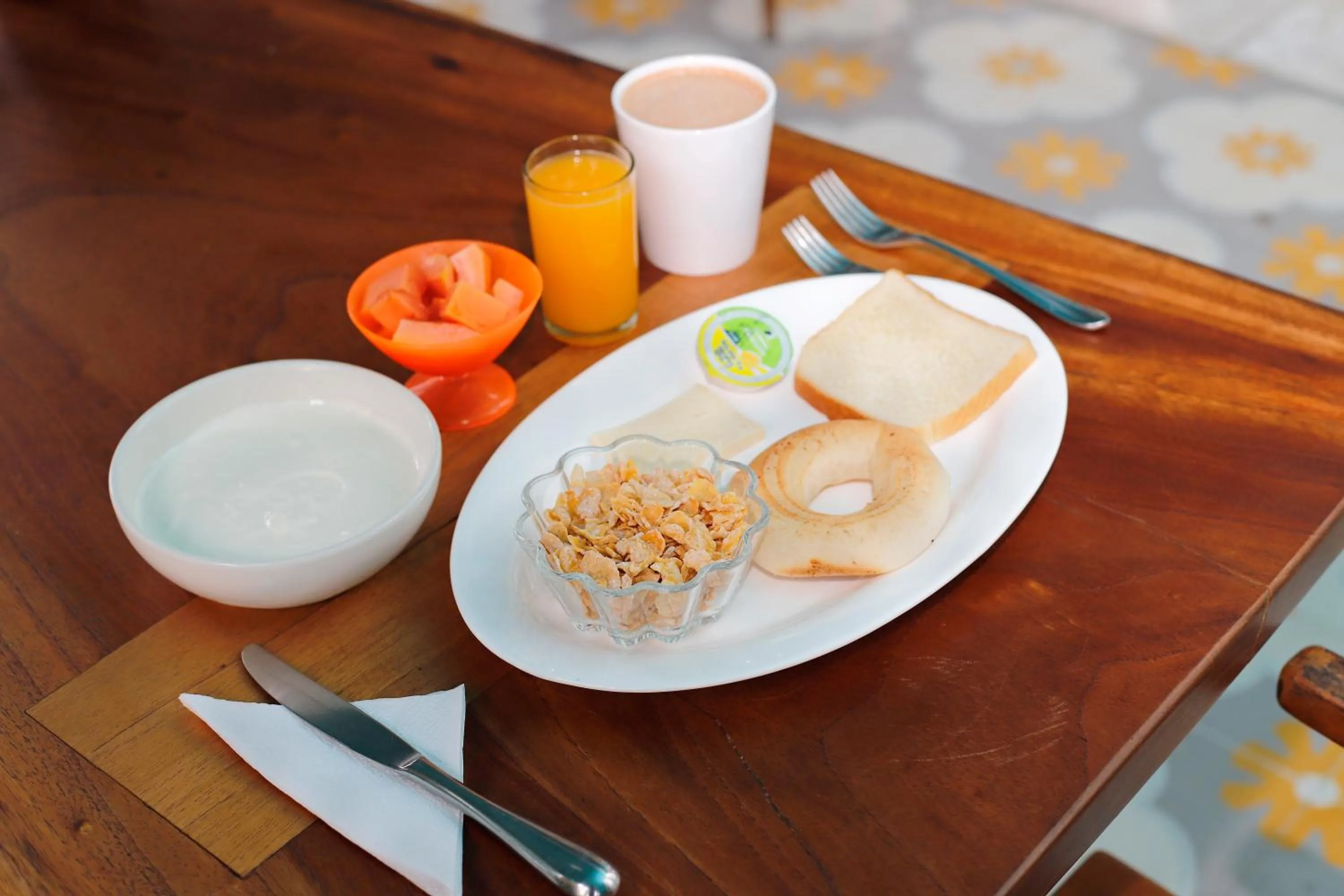 Food and drinks in Casa de las Dos Palmas