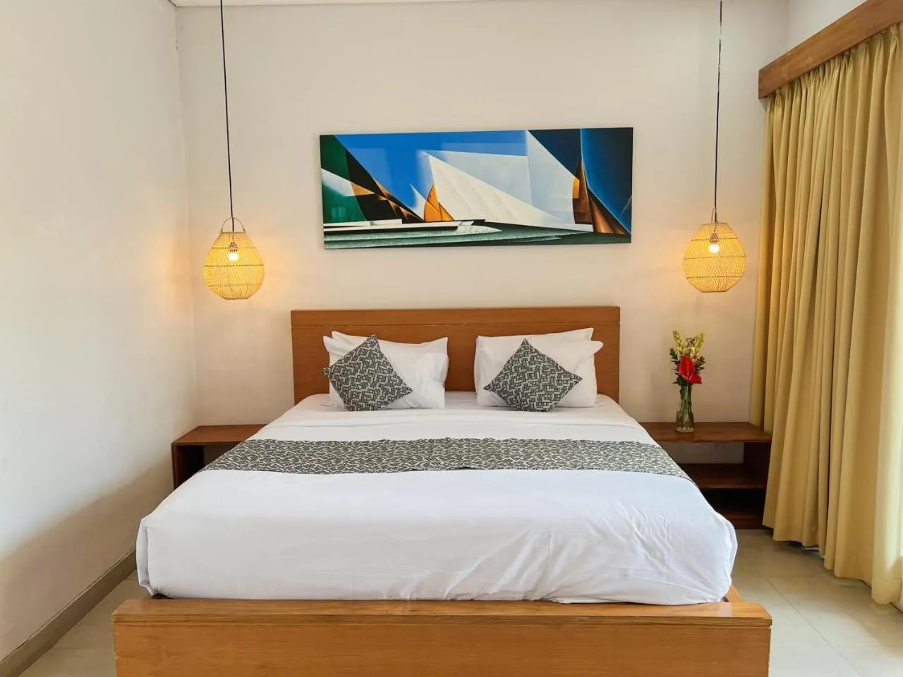 Bed in Apple Villa & Suite Seminyak
