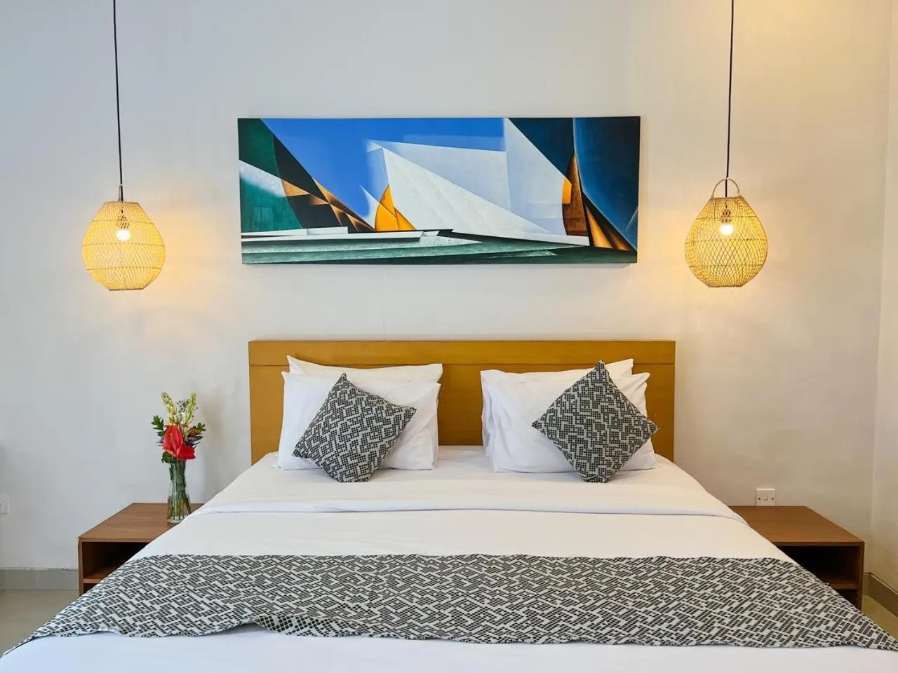Bed in Apple Villa & Suite Seminyak