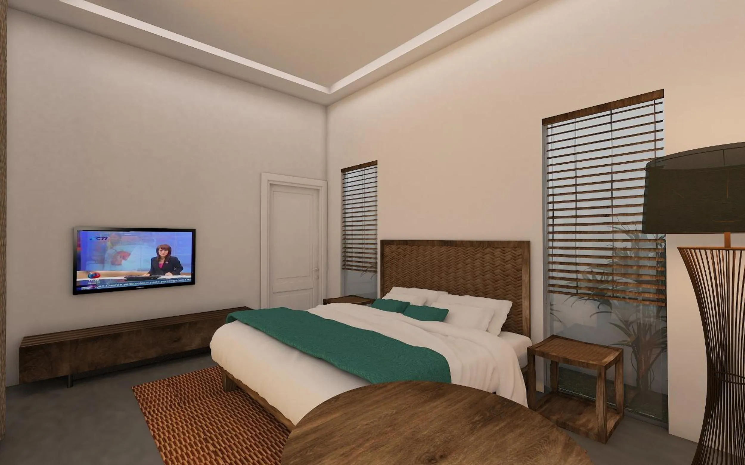 Bed in Apple Villa & Suite Seminyak