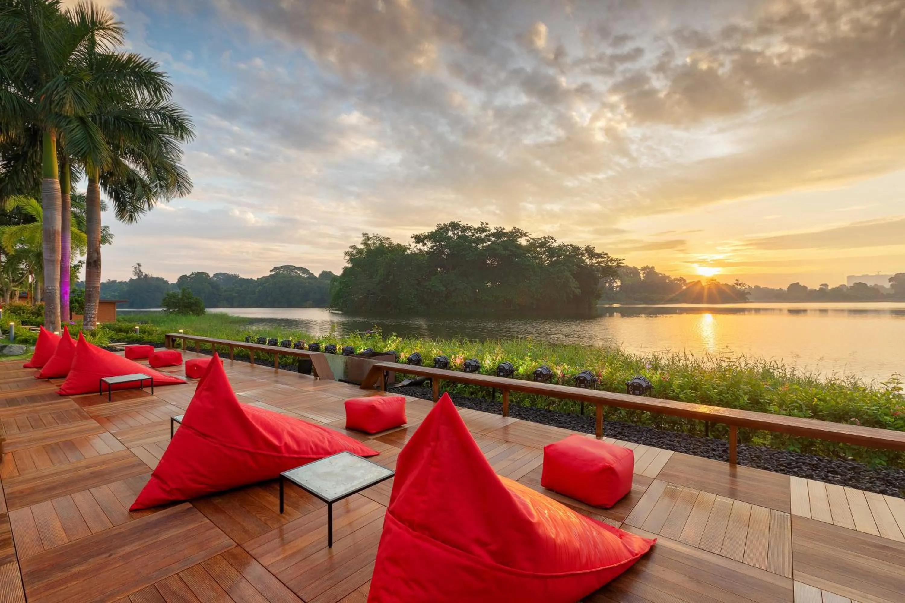 Lake view in LOTTE Hotel Yangon