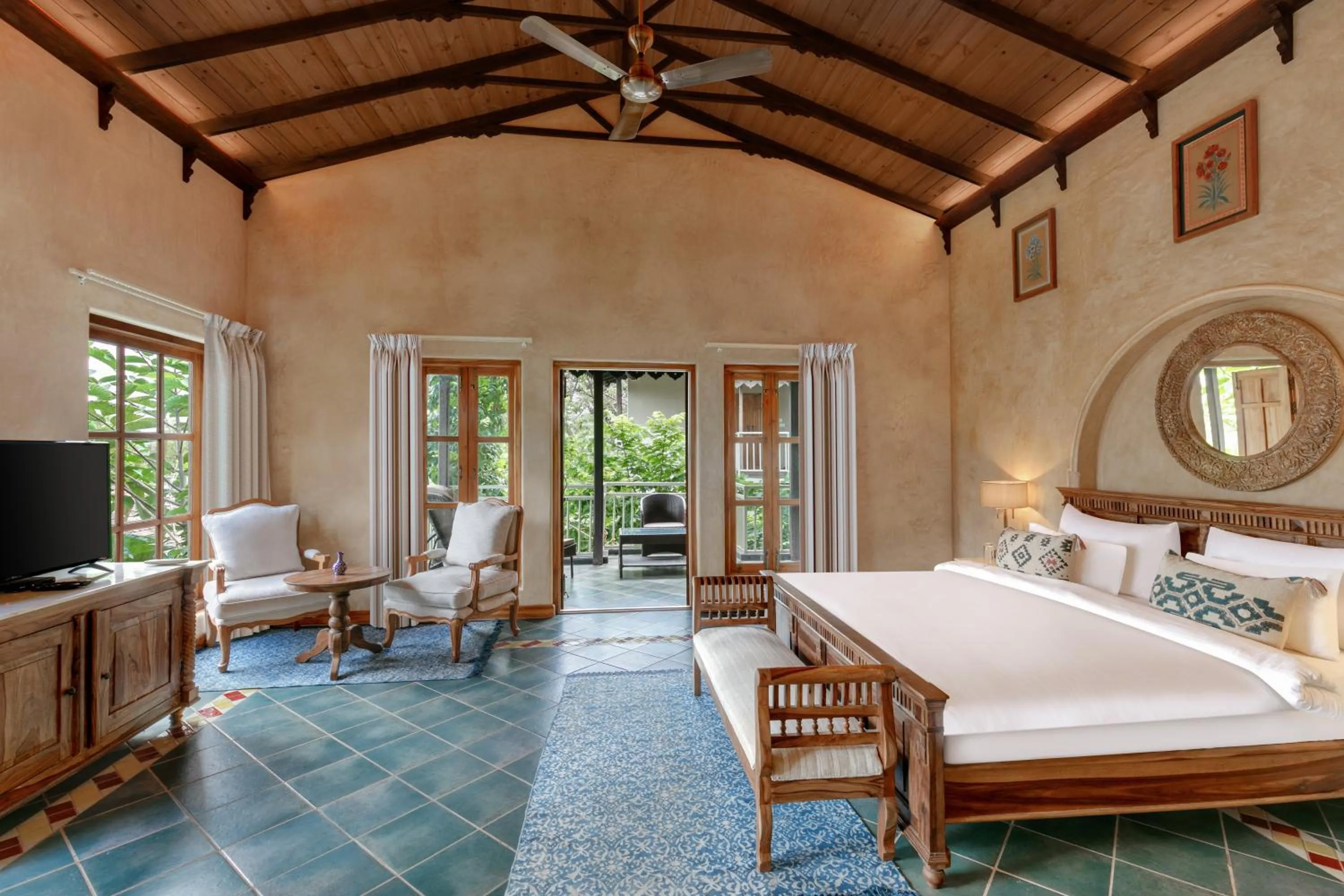 View (from property/room), Bed in Amritara Aura Resort & Spa