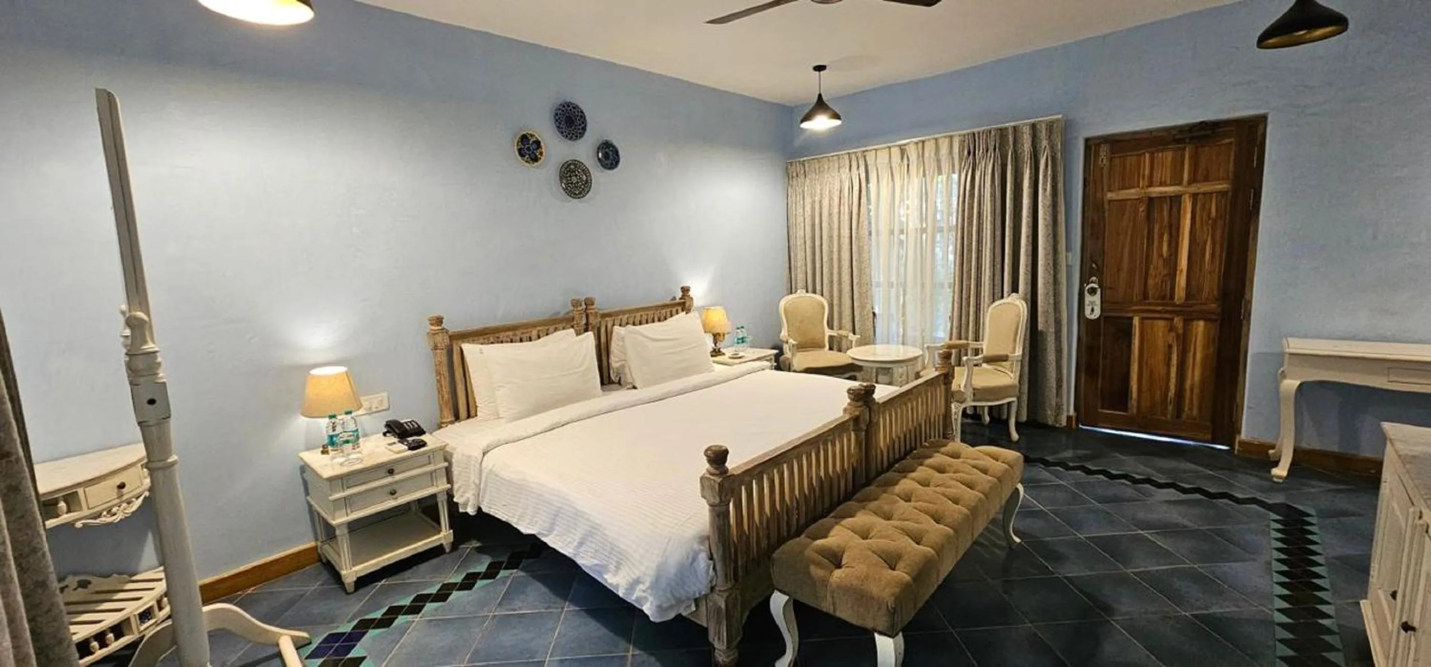 room service, Bed in Amritara Aura Resort & Spa