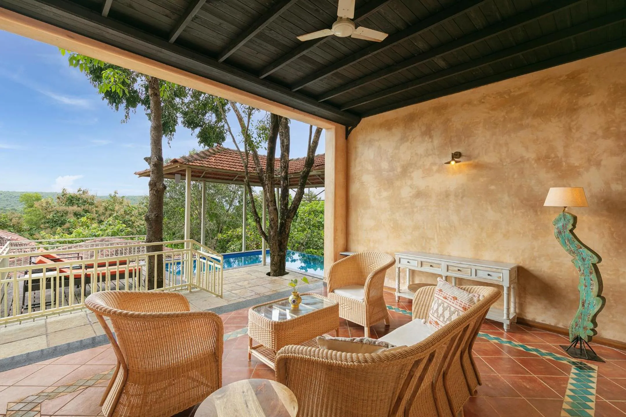 Patio in Amritara Aura Resort & Spa