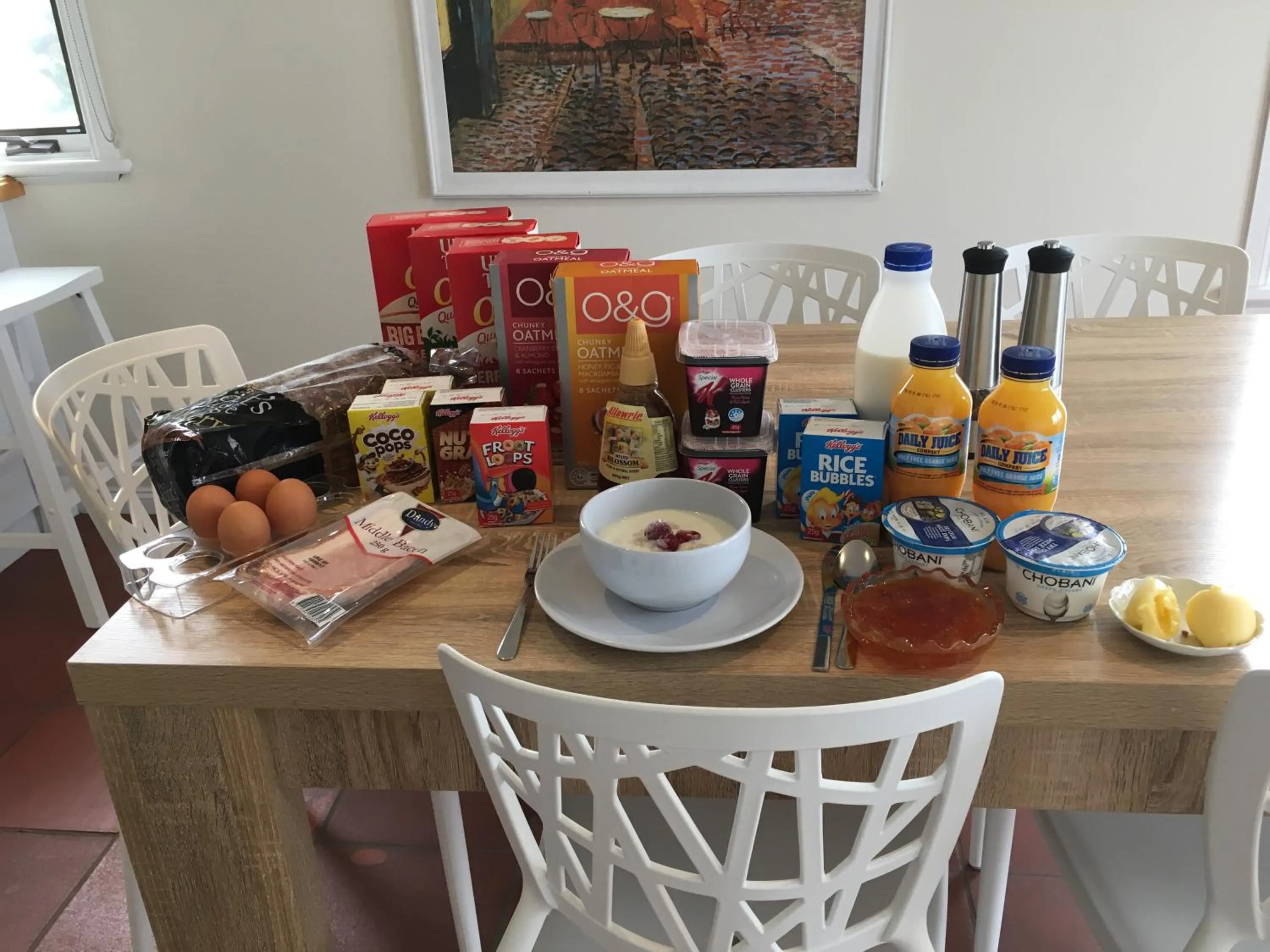 Food close-up in Rosewhite House