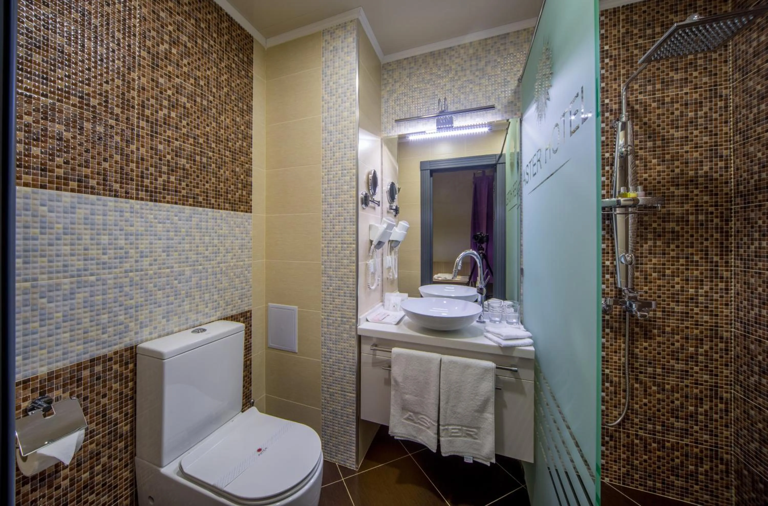 Shower in Aster Hotel Group