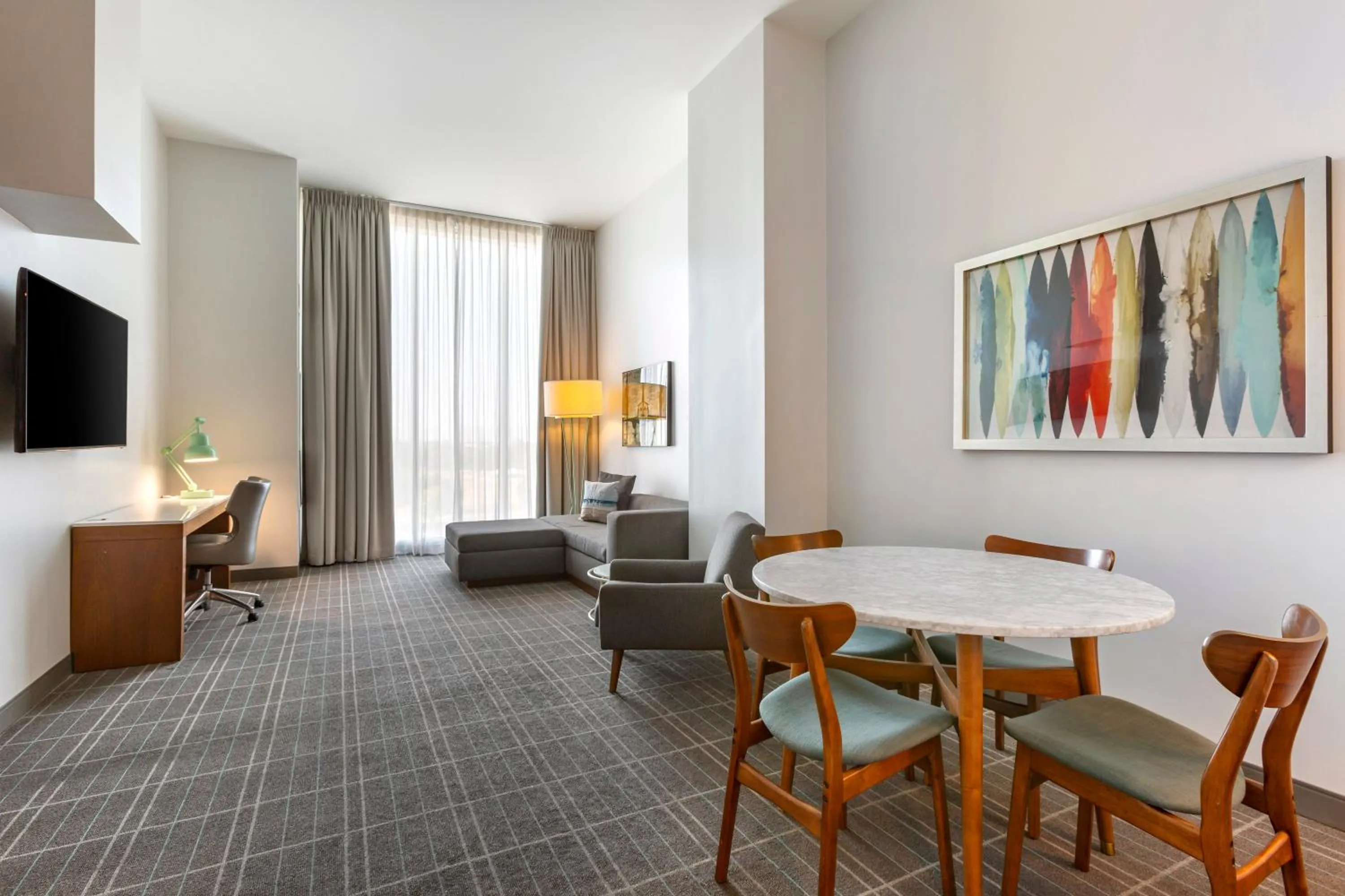 Living room in Cambria Hotel LAX