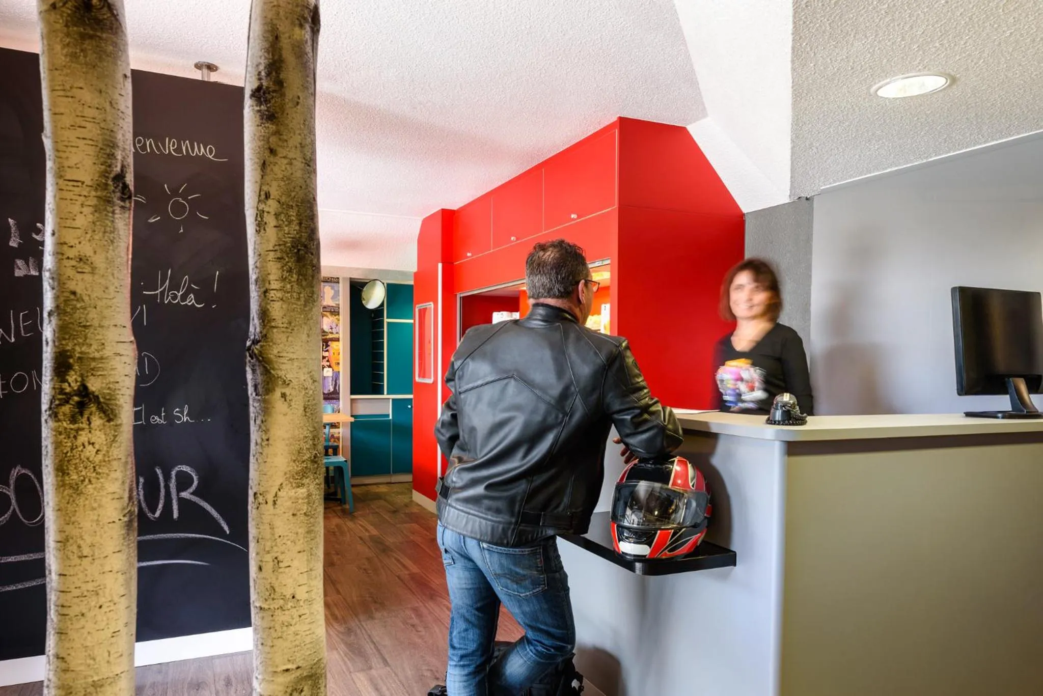 Lobby or reception in hotelF1 Calais Coquelles