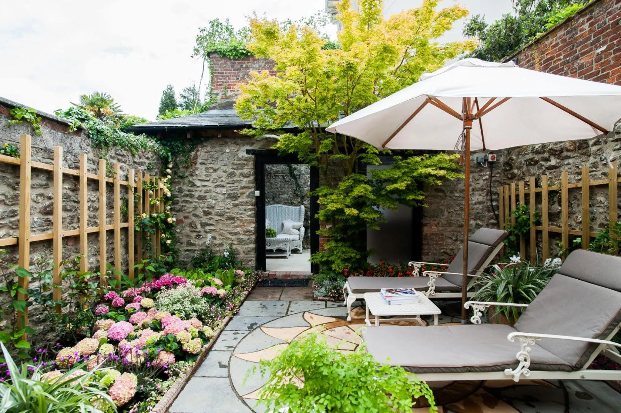 Balcony/Terrace in Summer Lodge Country House Hotel