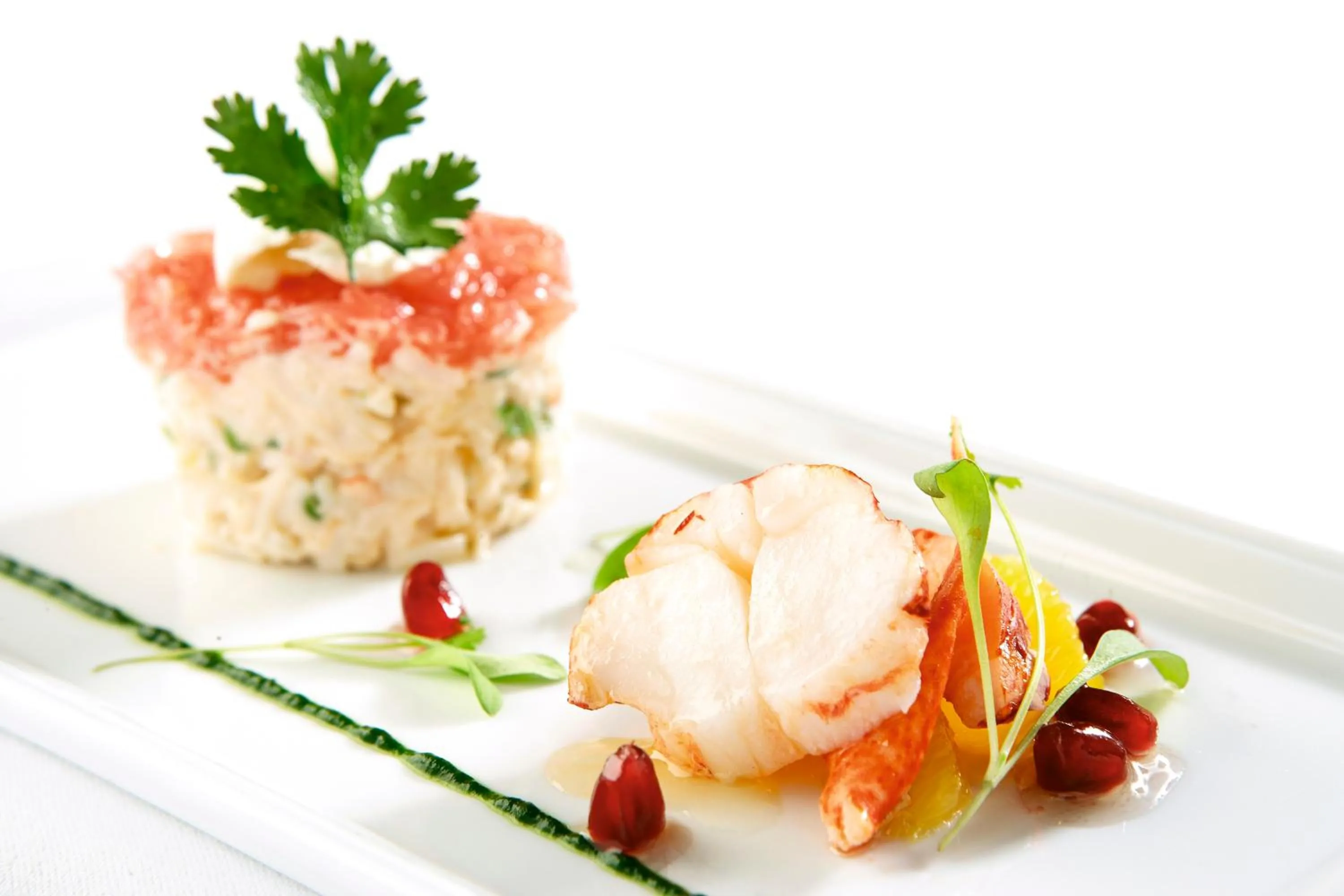 Food close-up in Summer Lodge Country House Hotel