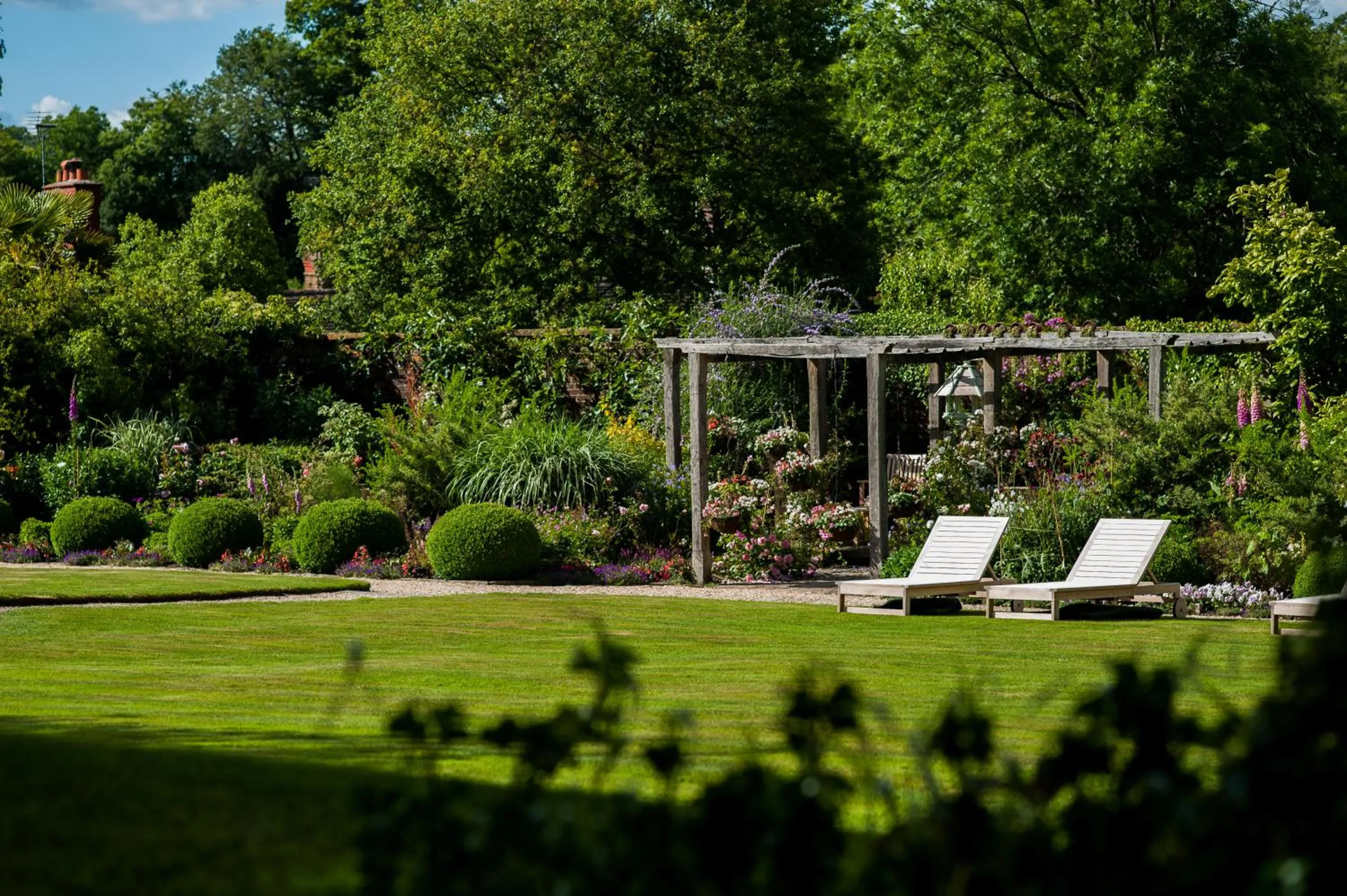 Garden in Summer Lodge Country House Hotel