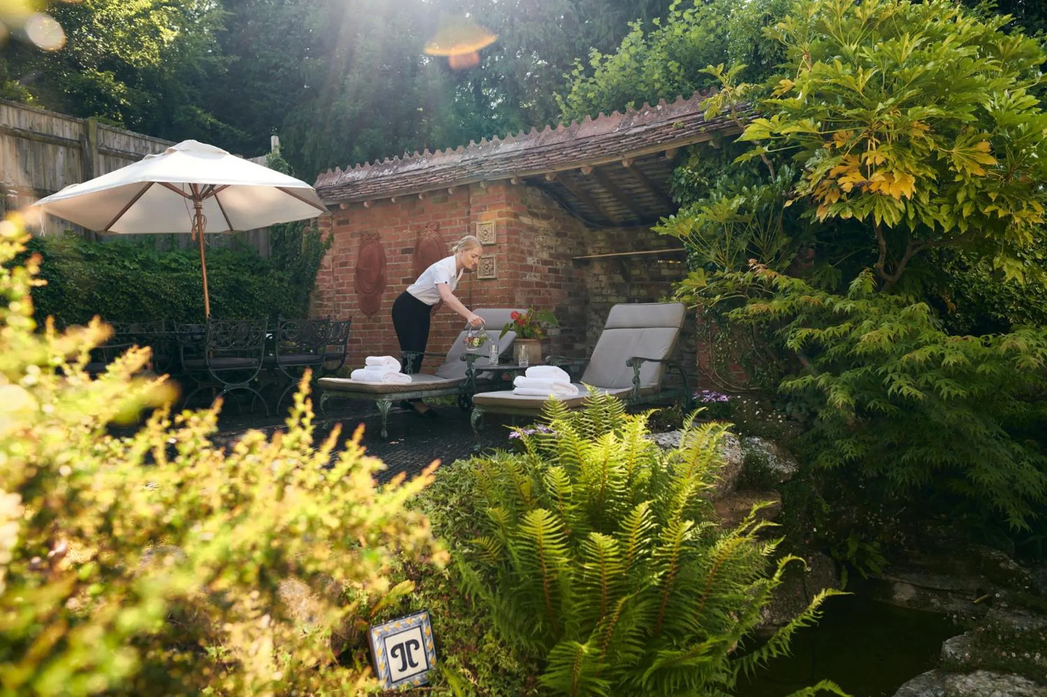Garden in Summer Lodge Country House Hotel