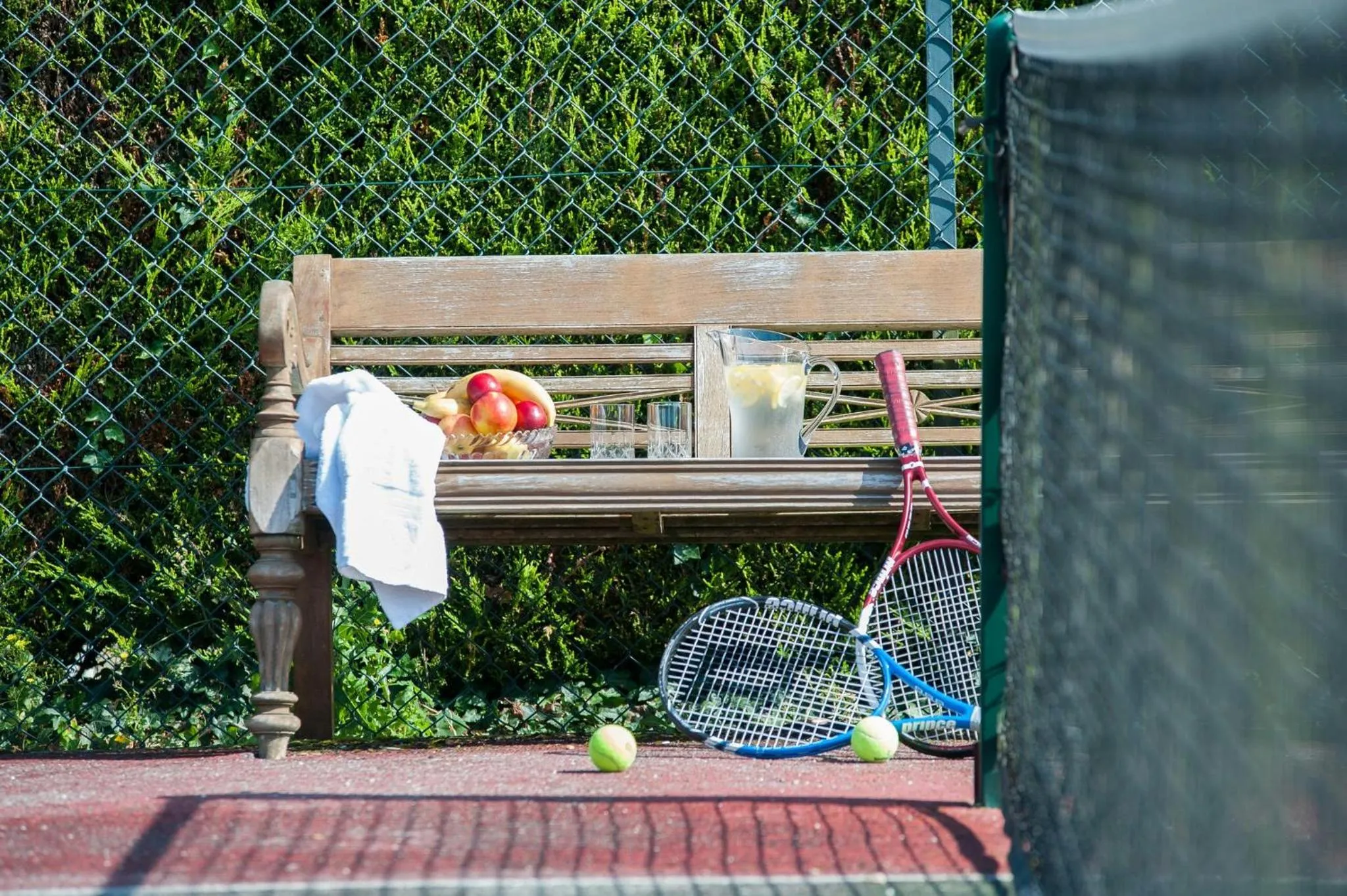 Tennis court in Summer Lodge Country House Hotel