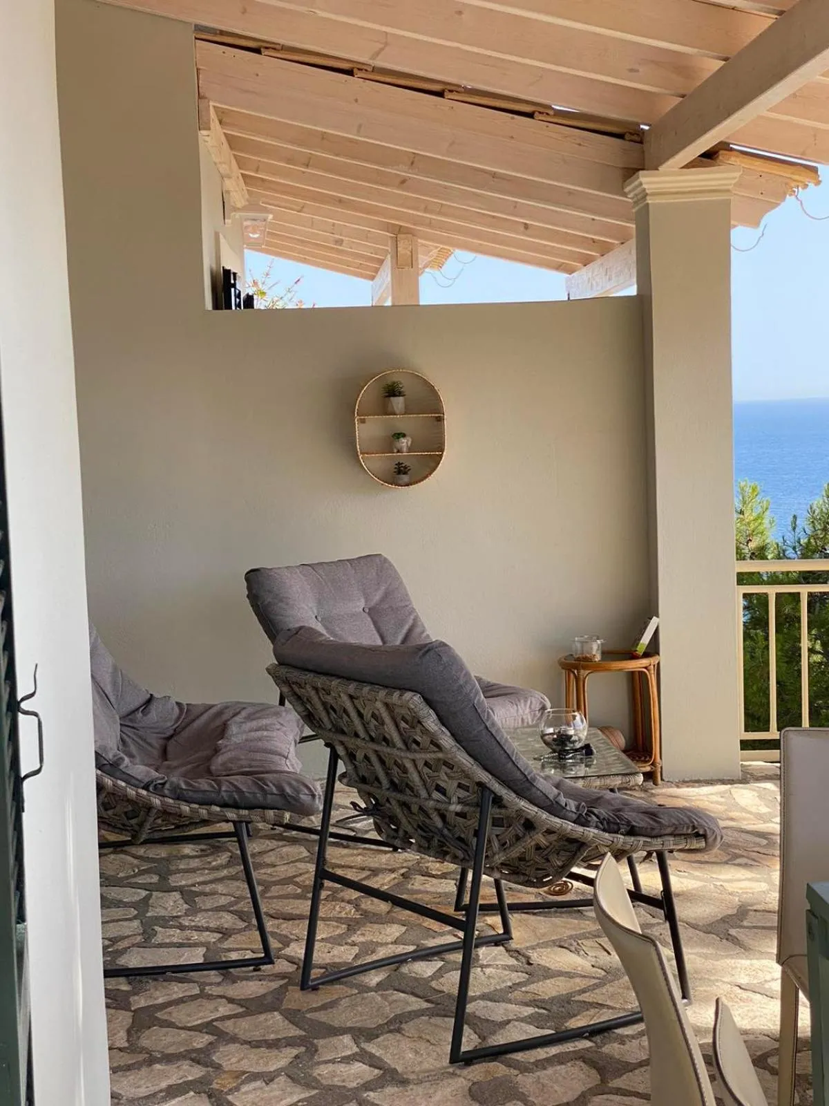 Balcony/Terrace in Vicky's Panoramic View Apartments
