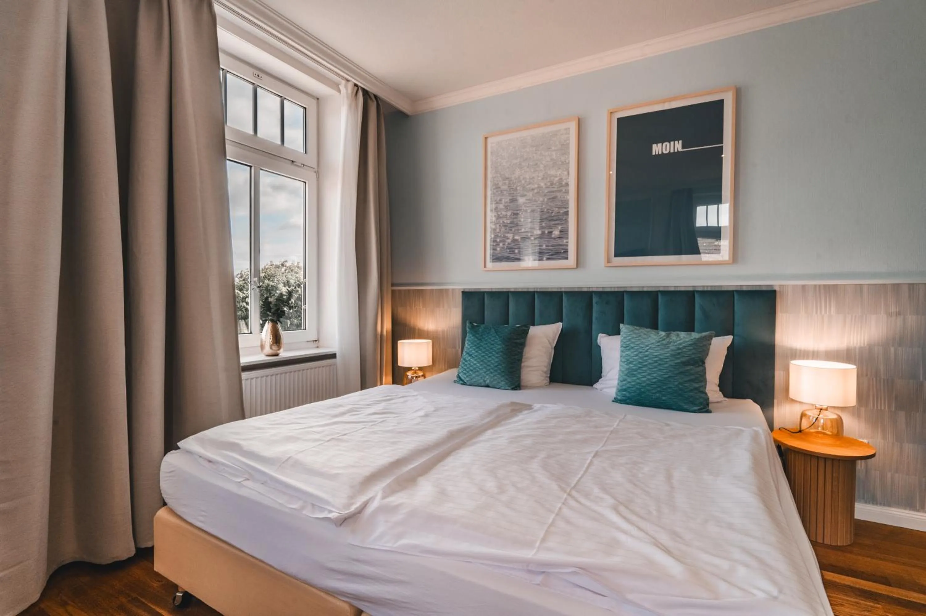 Bed in Hotel Hüttmann