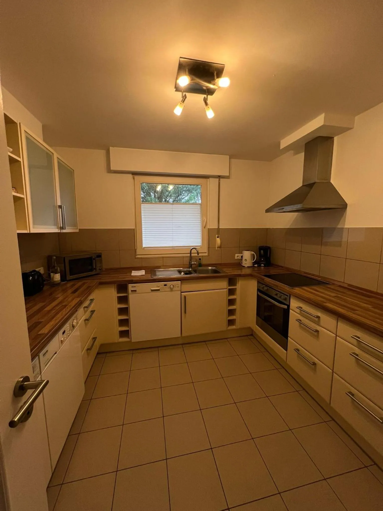 Kitchen or kitchenette in Hotel Hüttmann