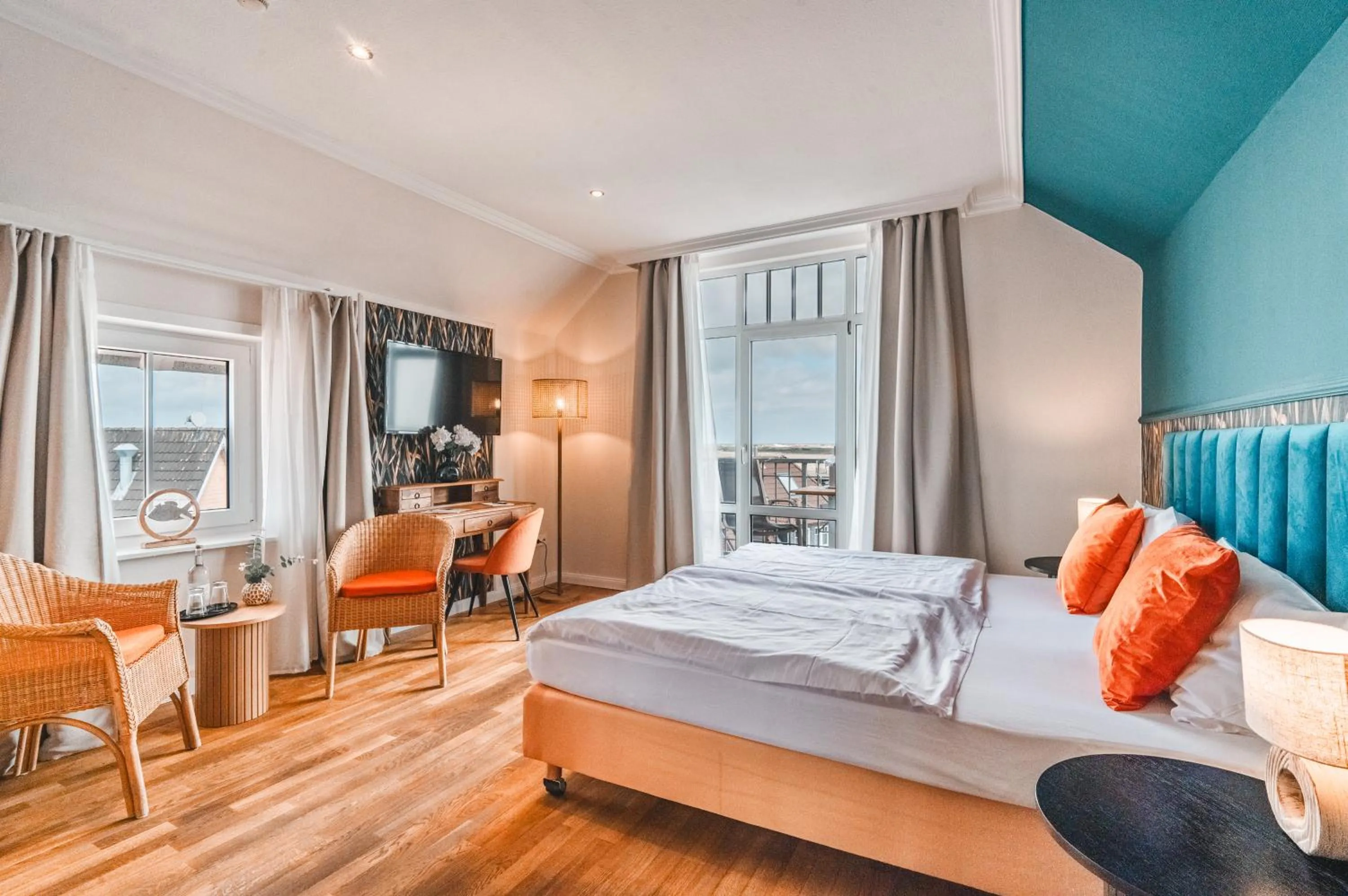 Bed in Hotel Hüttmann