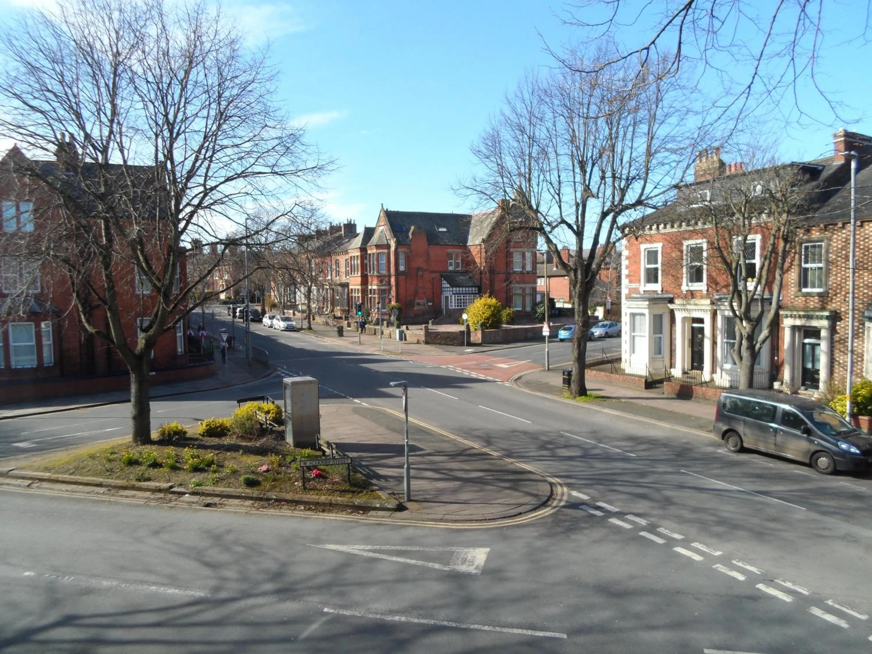 Street view in Warwick Lodge