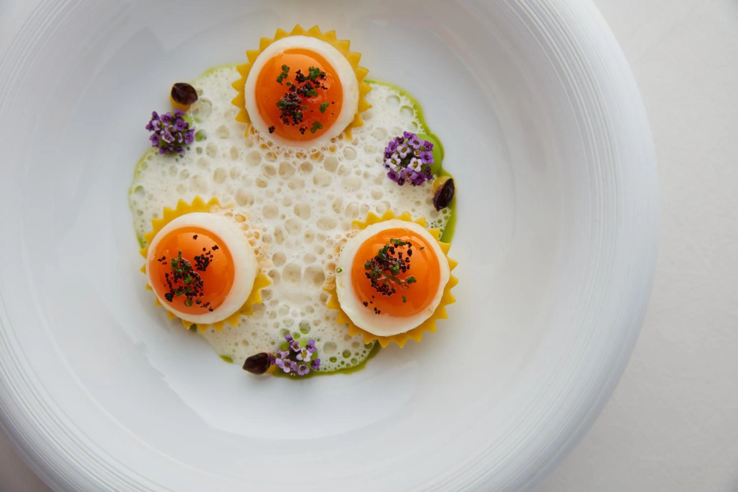 Food close-up in Lympstone Manor Hotel Restaurant & Vineyard - Relais & Chateaux