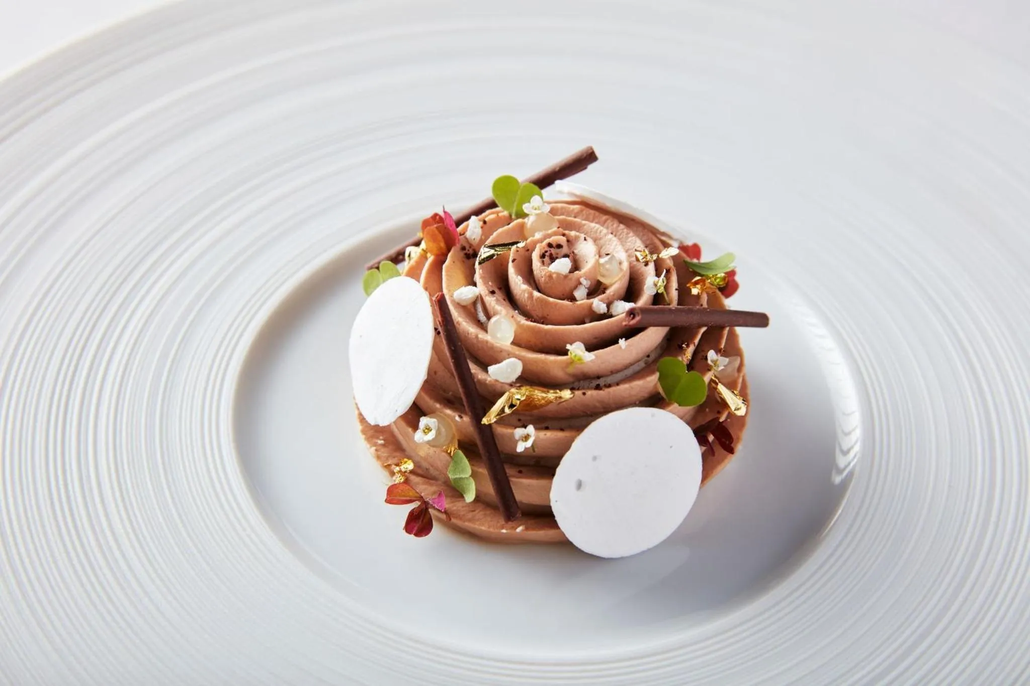 Food close-up in Lympstone Manor Hotel Restaurant & Vineyard - Relais & Chateaux