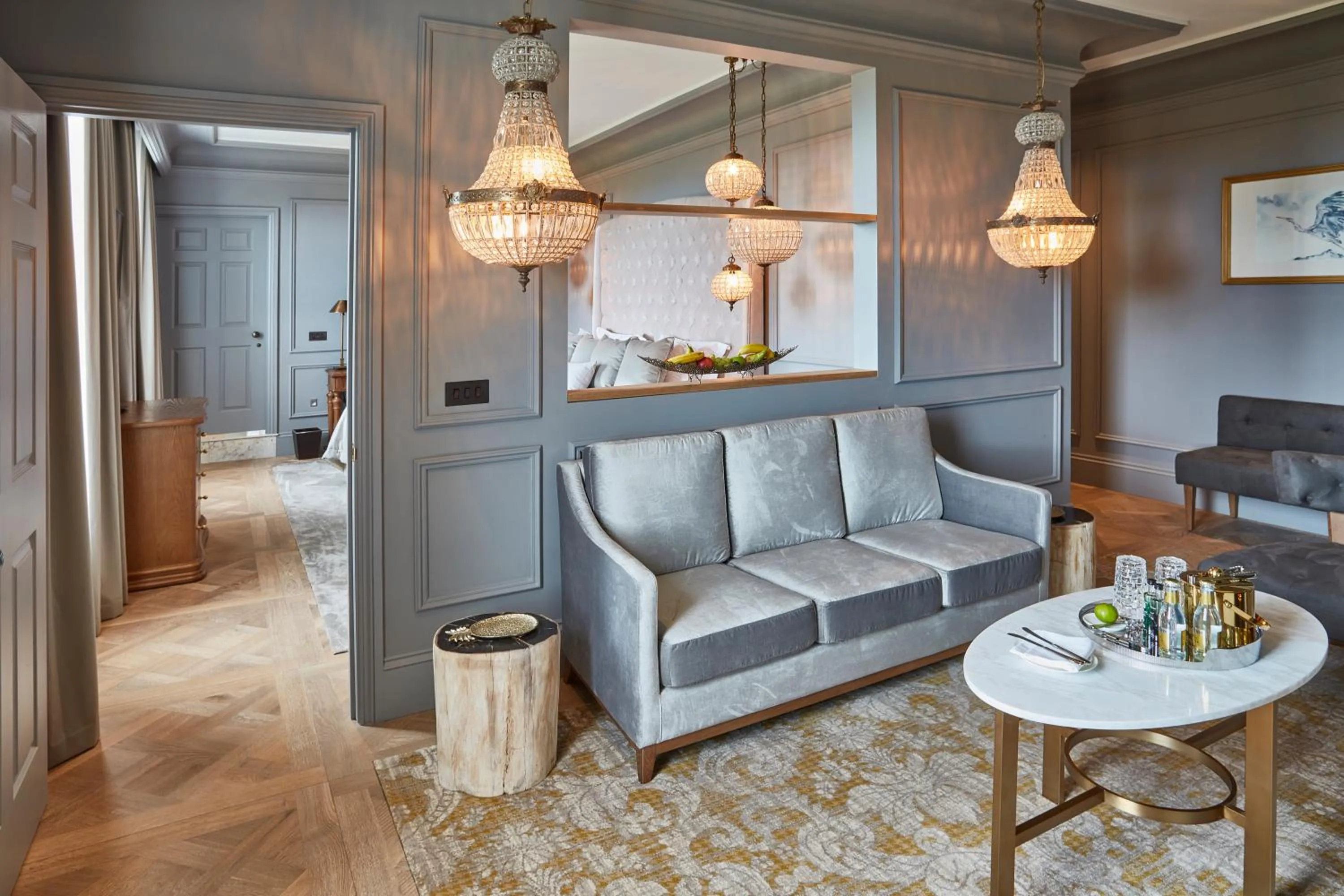 Seating area in Lympstone Manor Hotel Restaurant & Vineyard - Relais & Chateaux