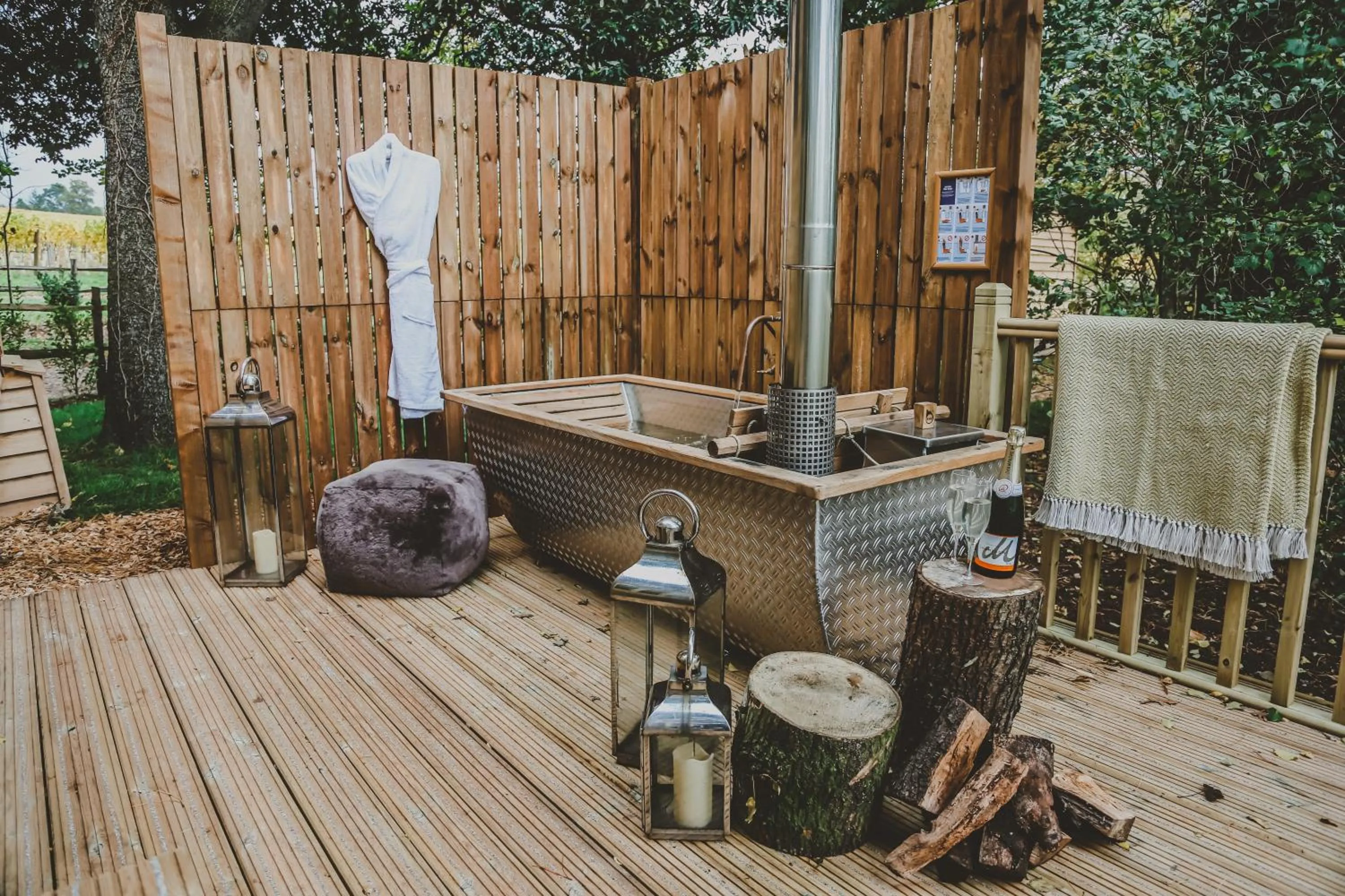 Patio in Lympstone Manor Hotel Restaurant & Vineyard - Relais & Chateaux