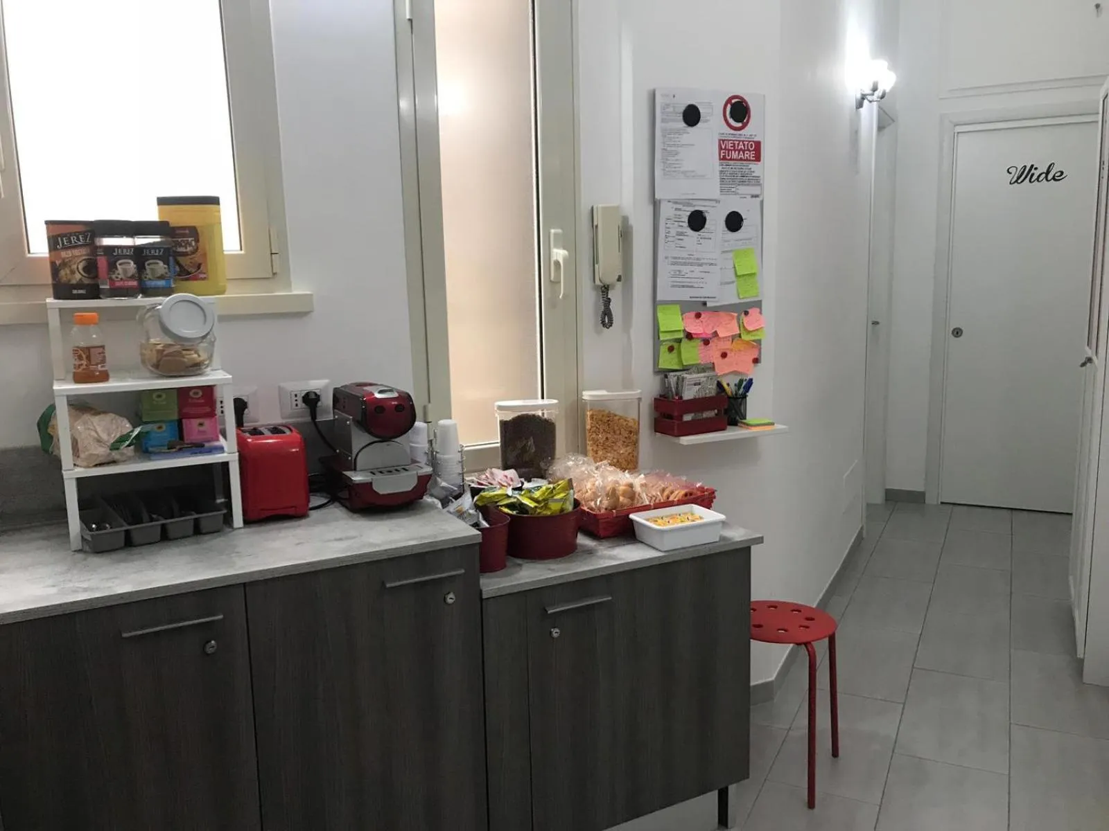 Food and drinks in Dunant House