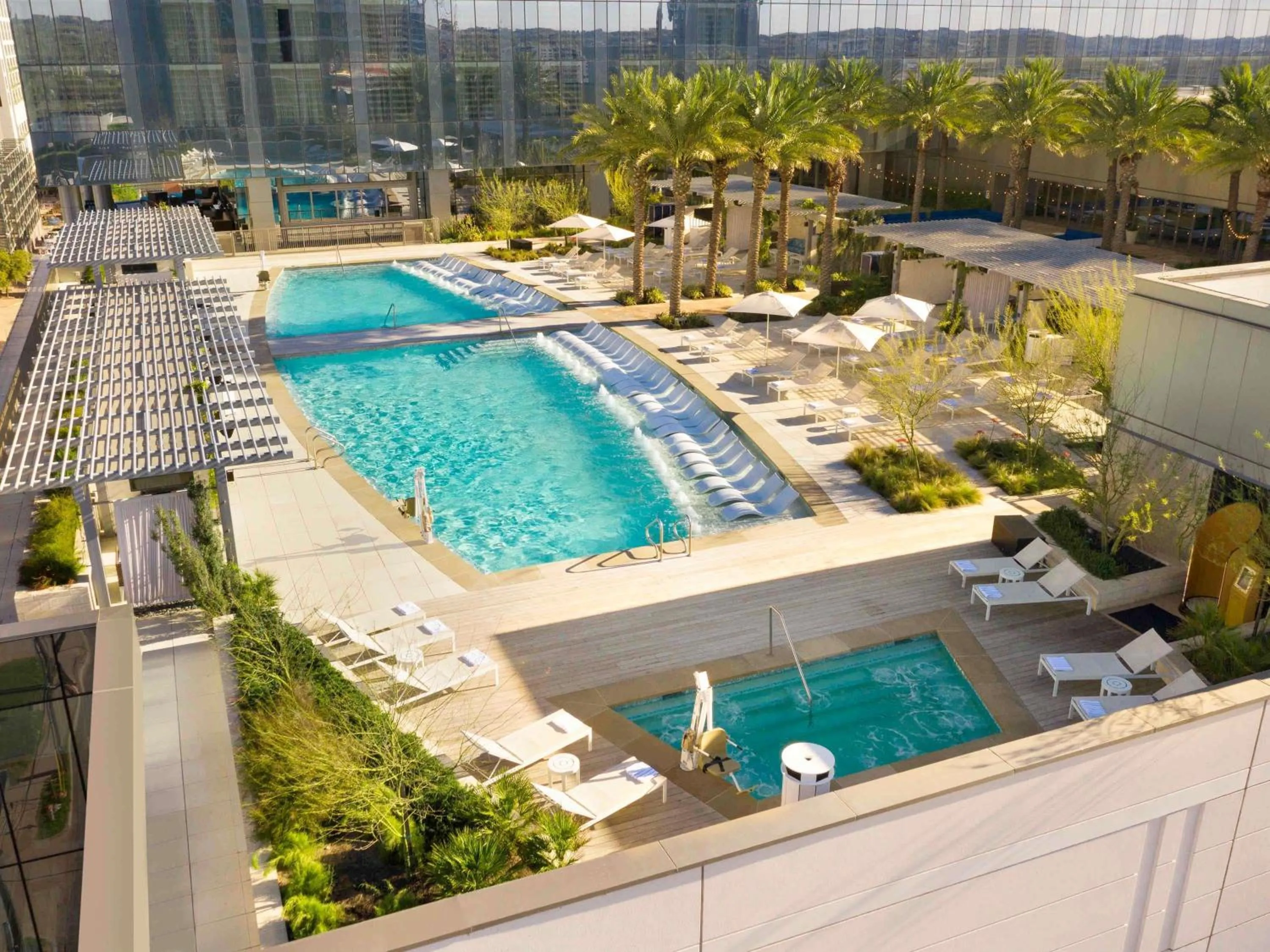 Pool view in Fairmont Austin