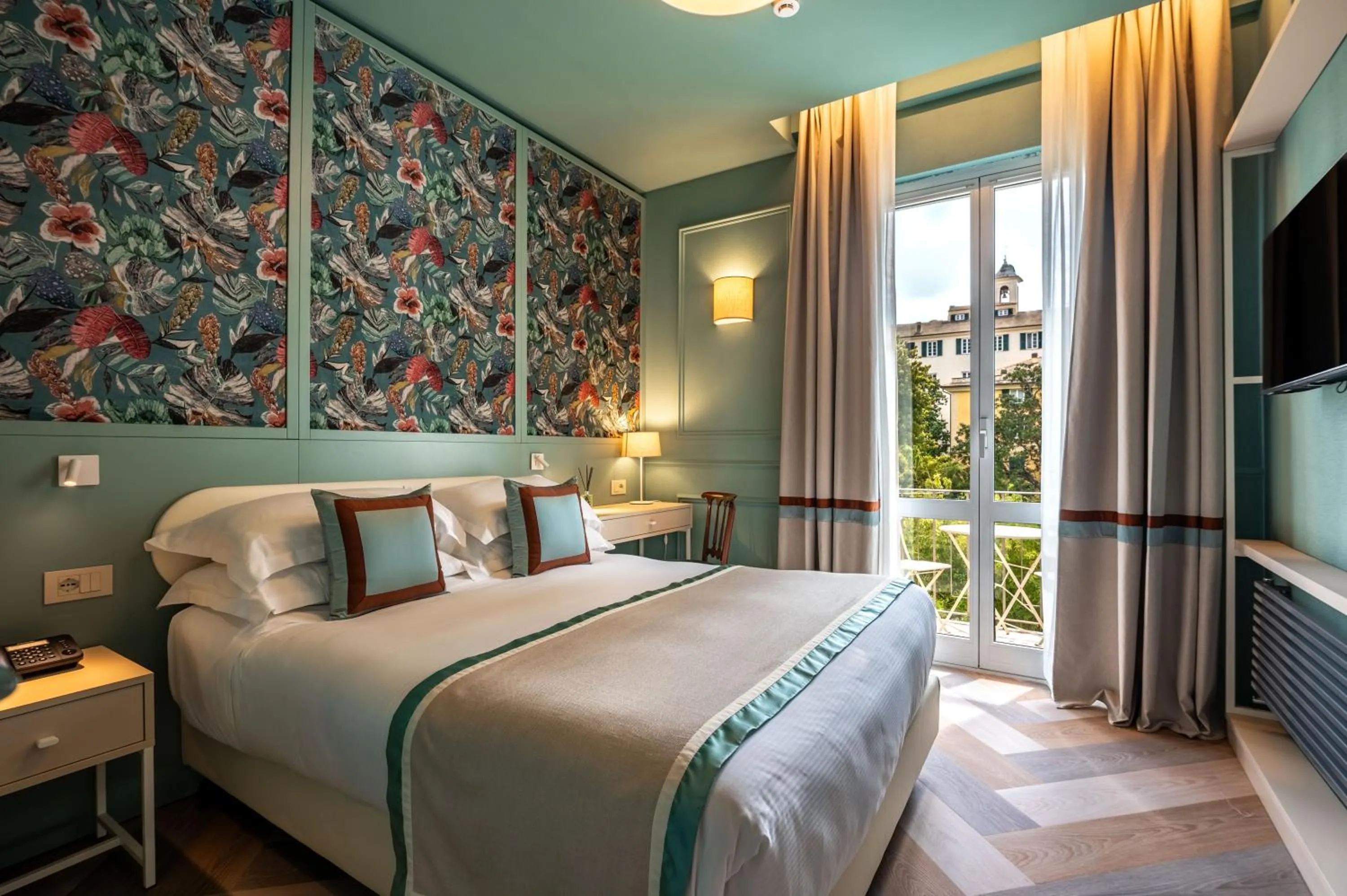 Bed in Hotel Monte Rosa