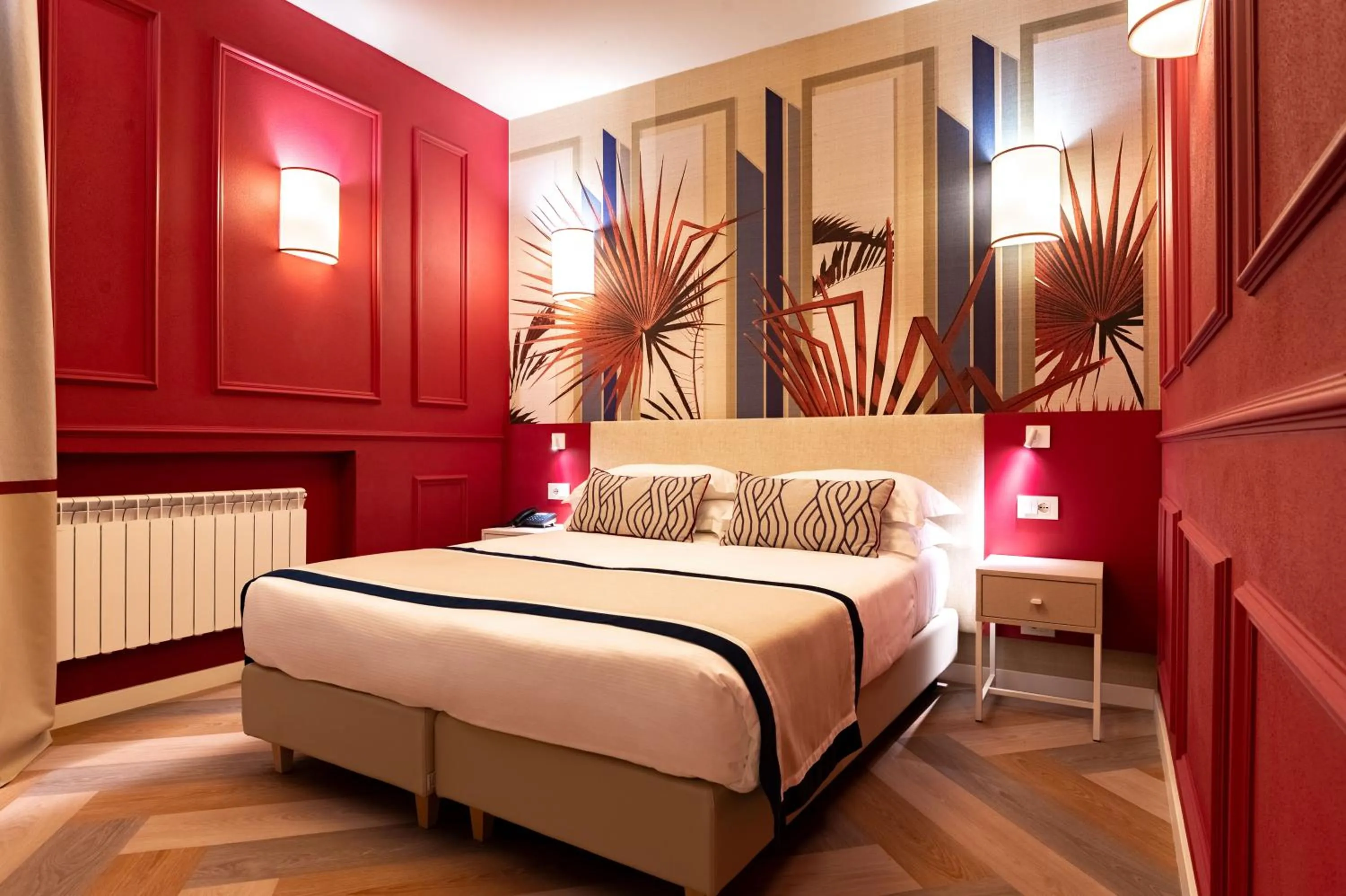 Bed in Hotel Monte Rosa