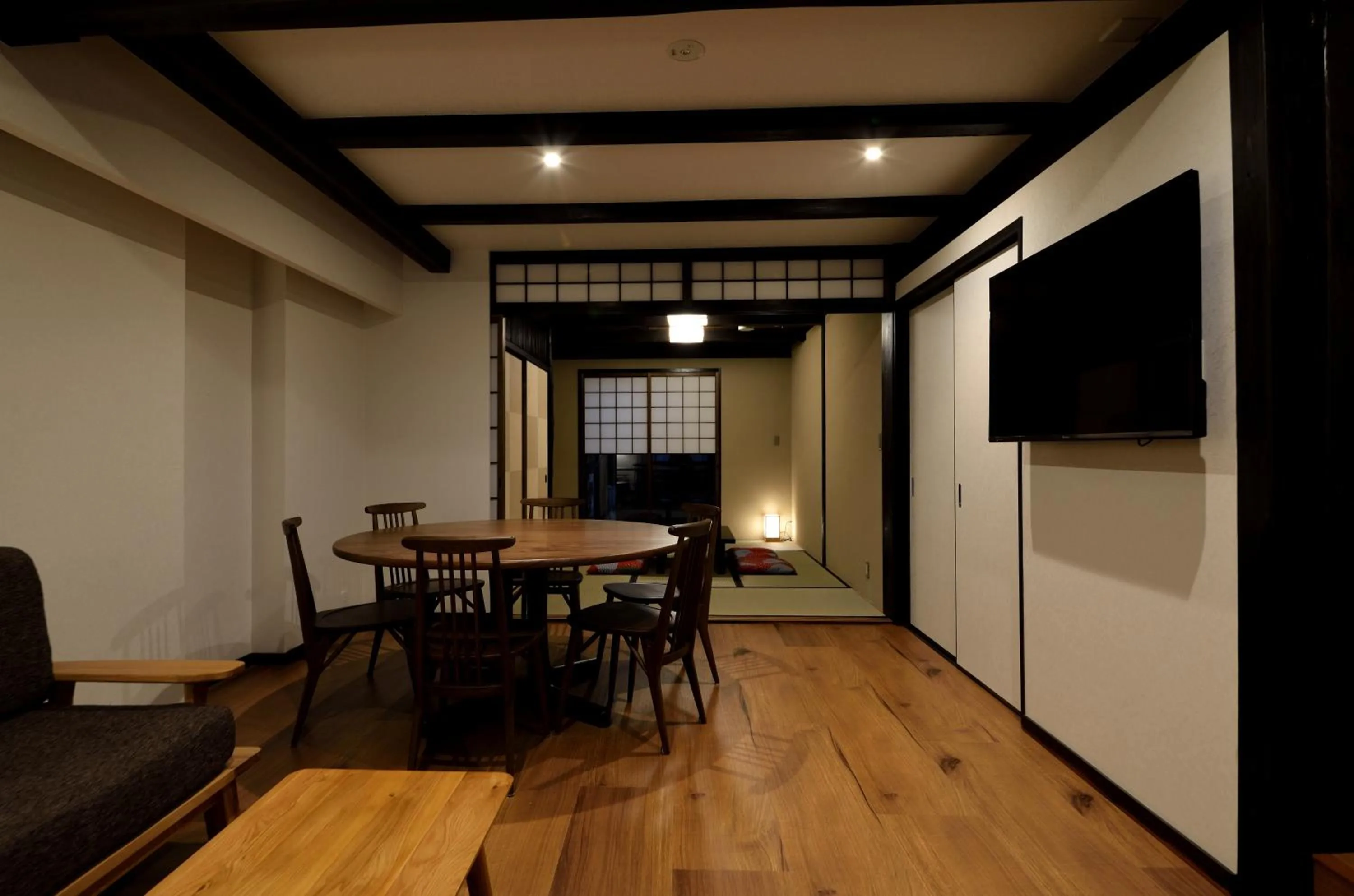 Dining area in Machiya Kamo River 7