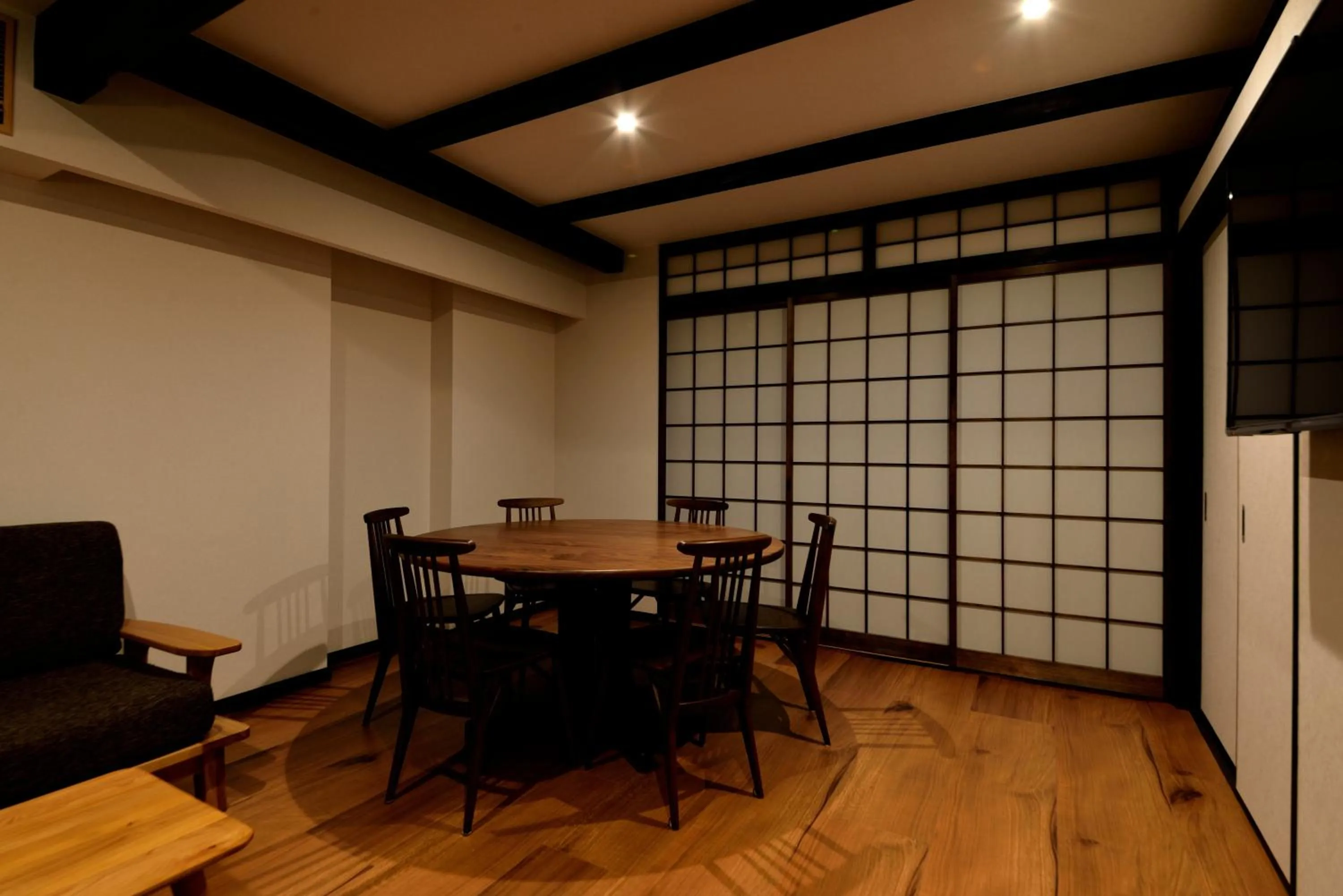 Dining area in Machiya Kamo River 7