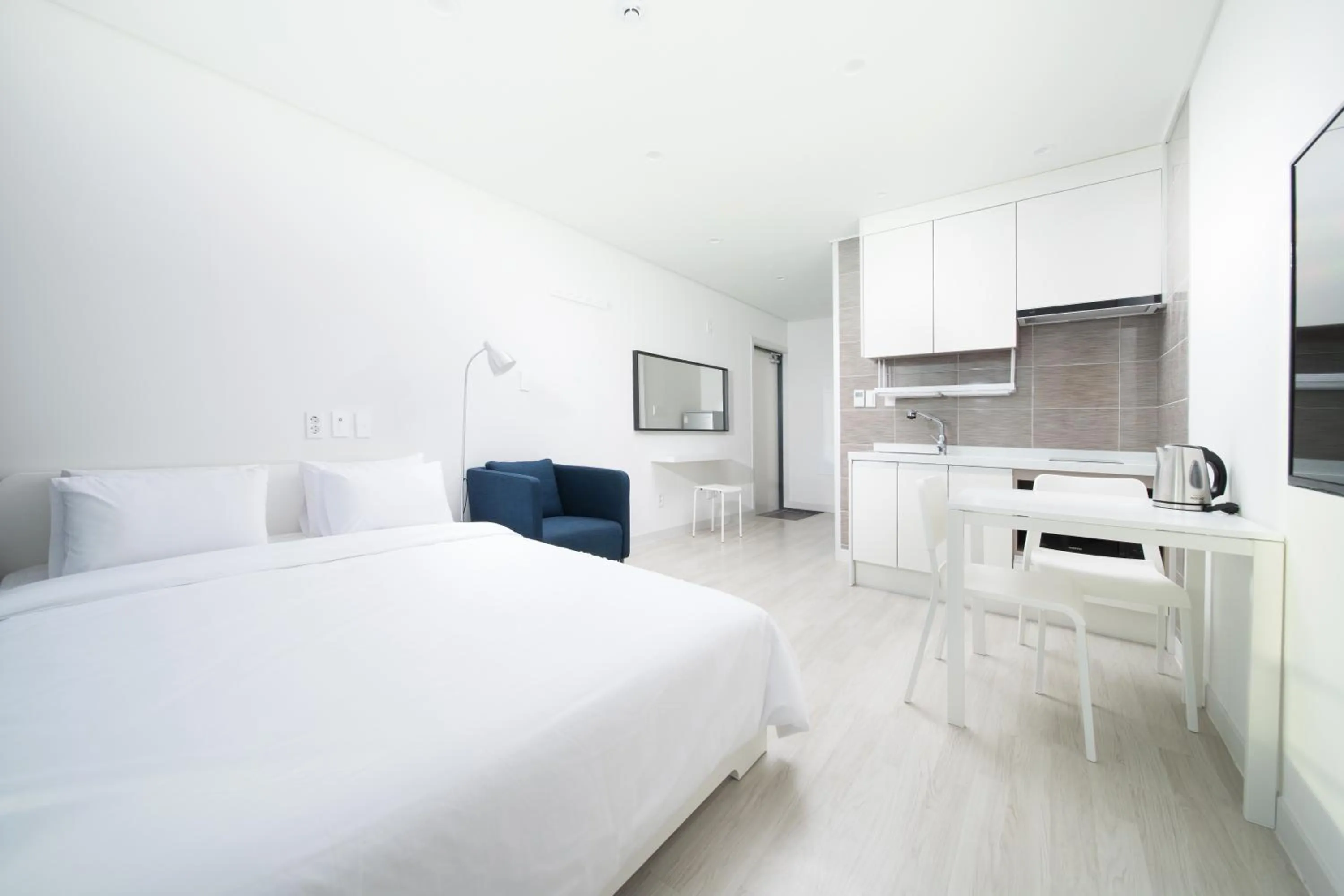 Bed in Jeju Soo Pension