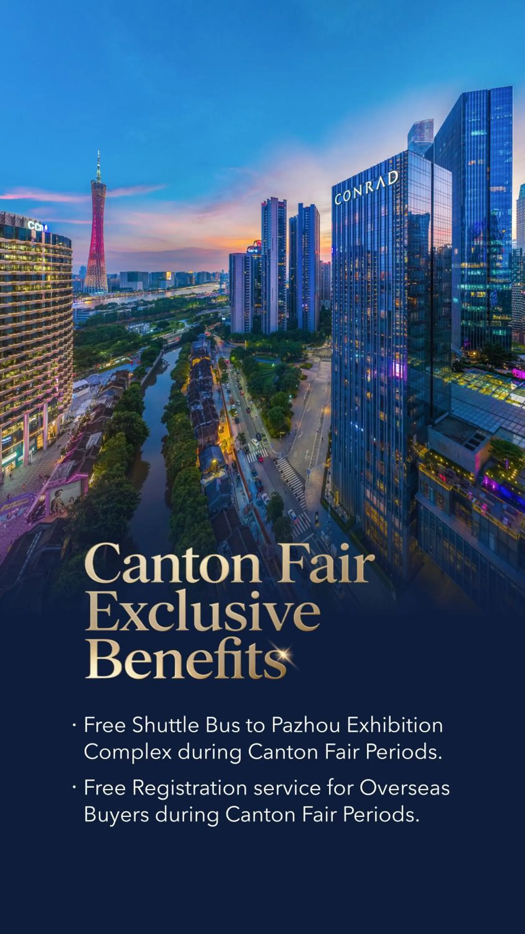 Property building in Conrad Guangzhou