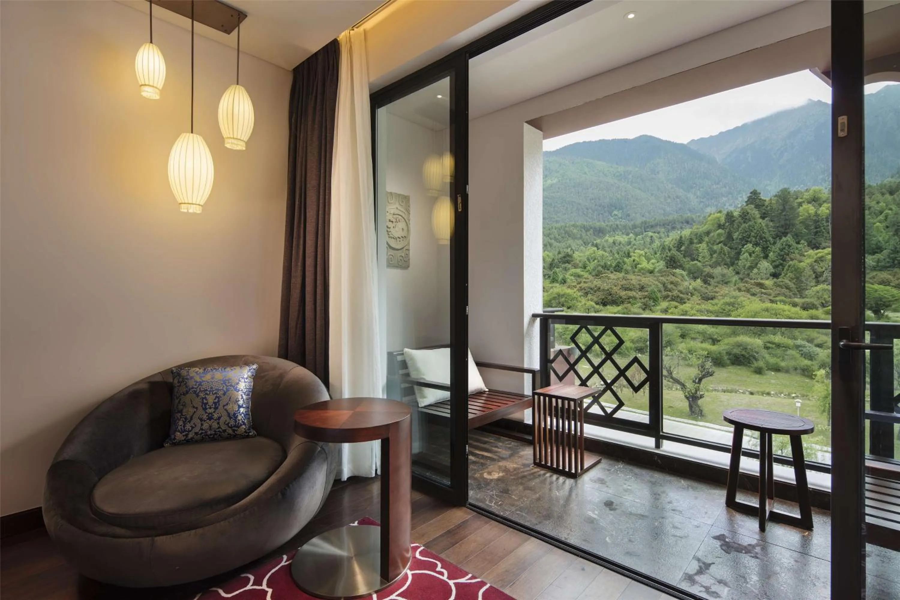 Balcony/Terrace in Hilton Linzhi Resort