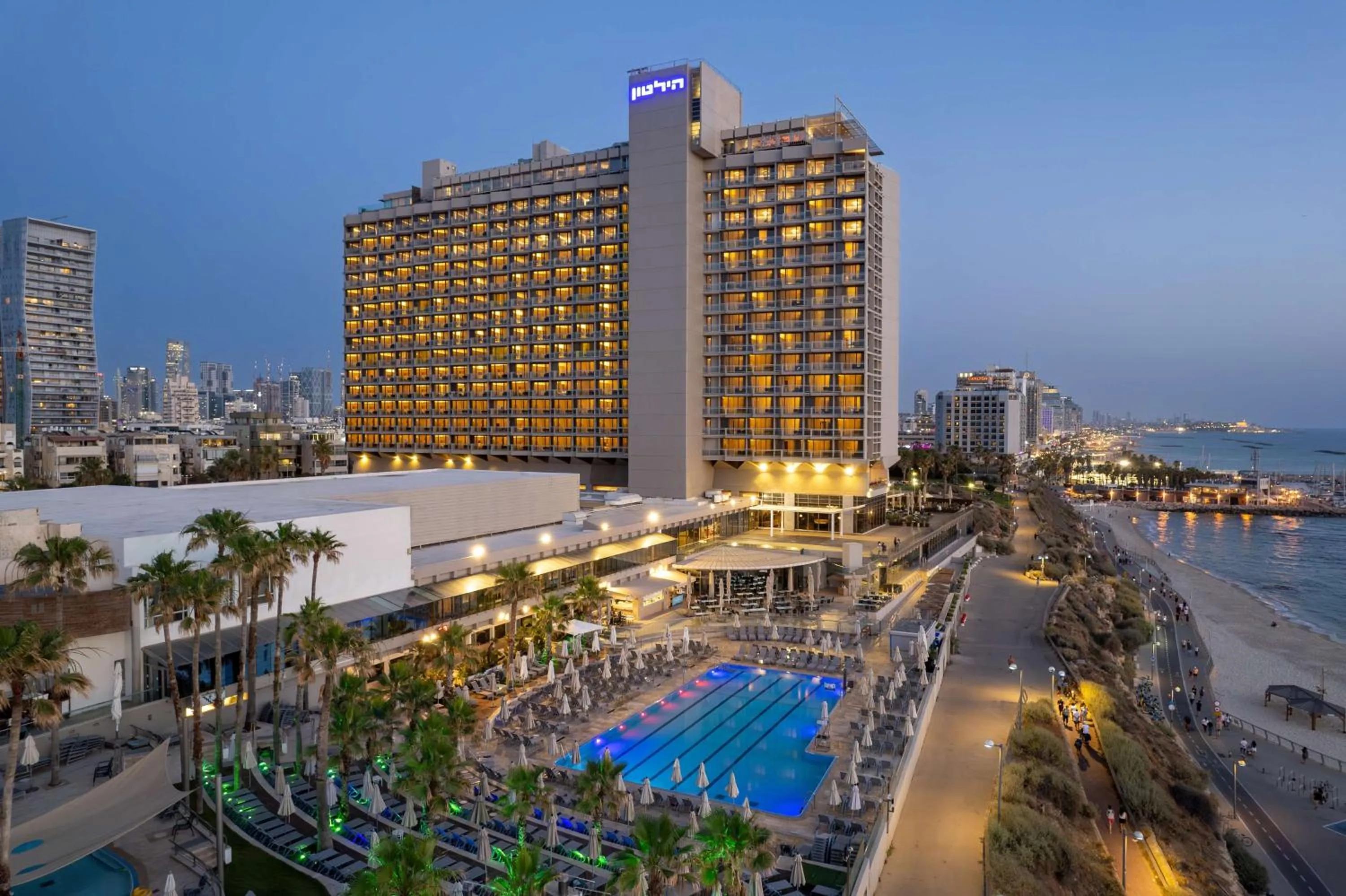 Pool view in The Vista At Hilton Tel Aviv