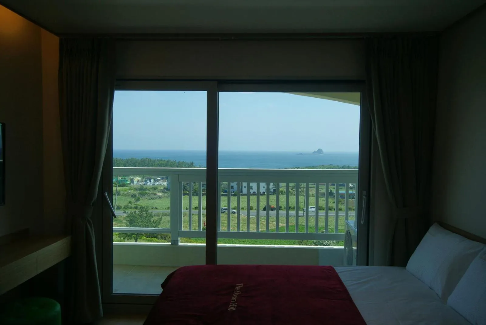 Bed in Jeju the Ocean Hill Pension